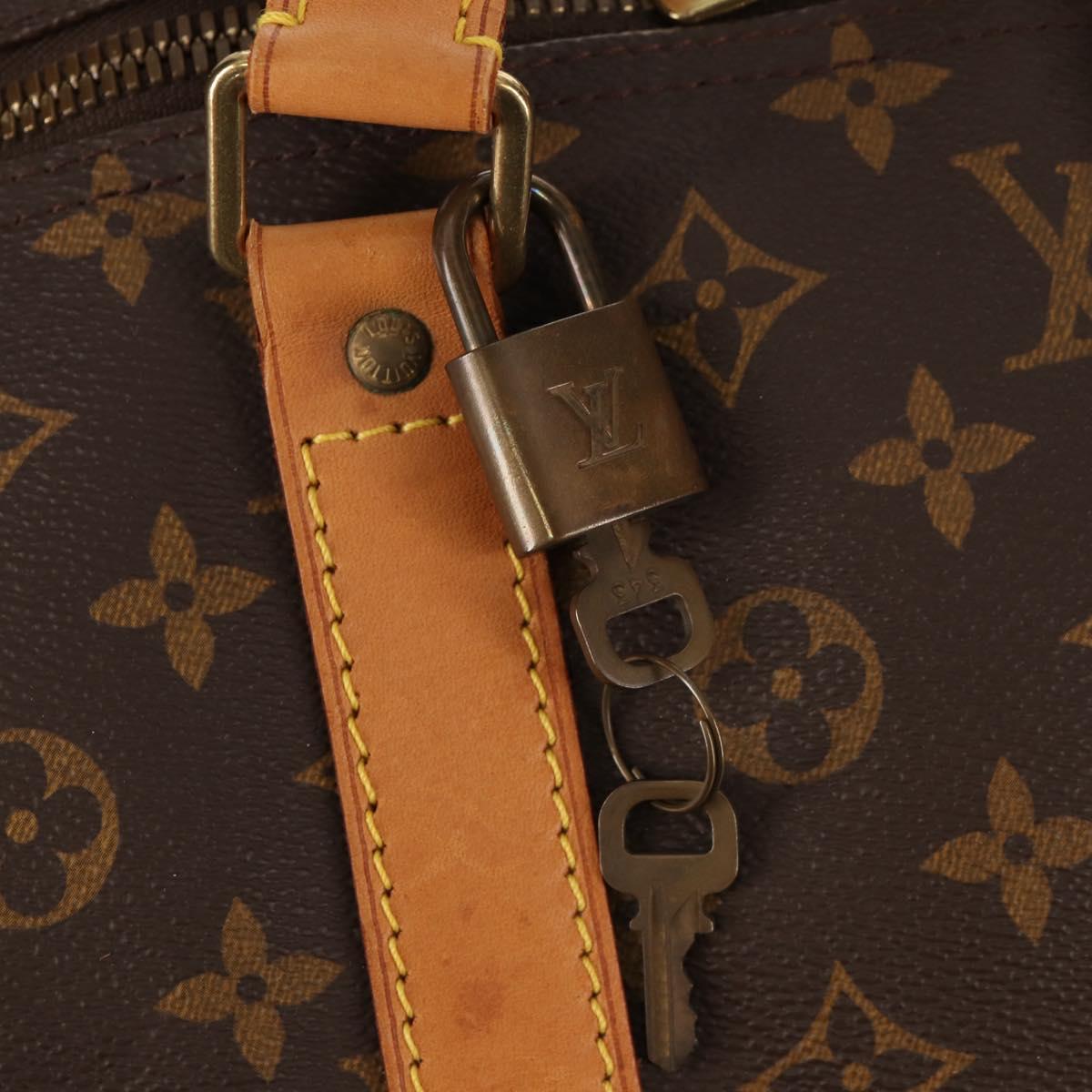 LOUIS VUITTON Monogram Keepall 60 Boston Bag M41422 LV Auth 153679V