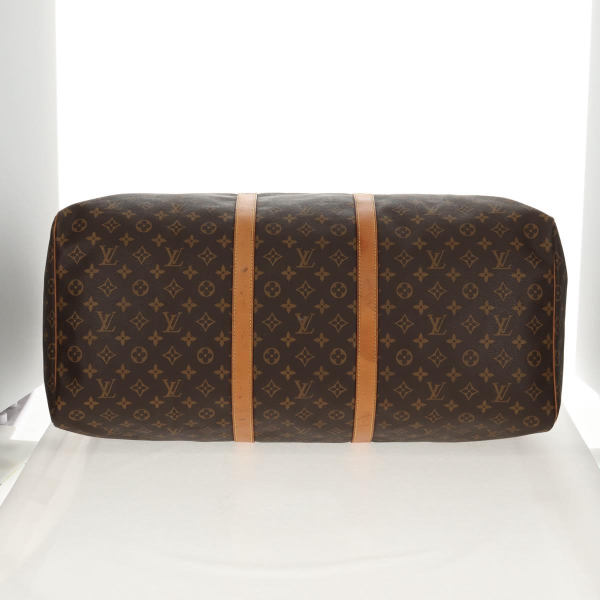 LOUIS VUITTON Monogram Keepall 60 Boston Bag M41422 LV Auth 153679V
