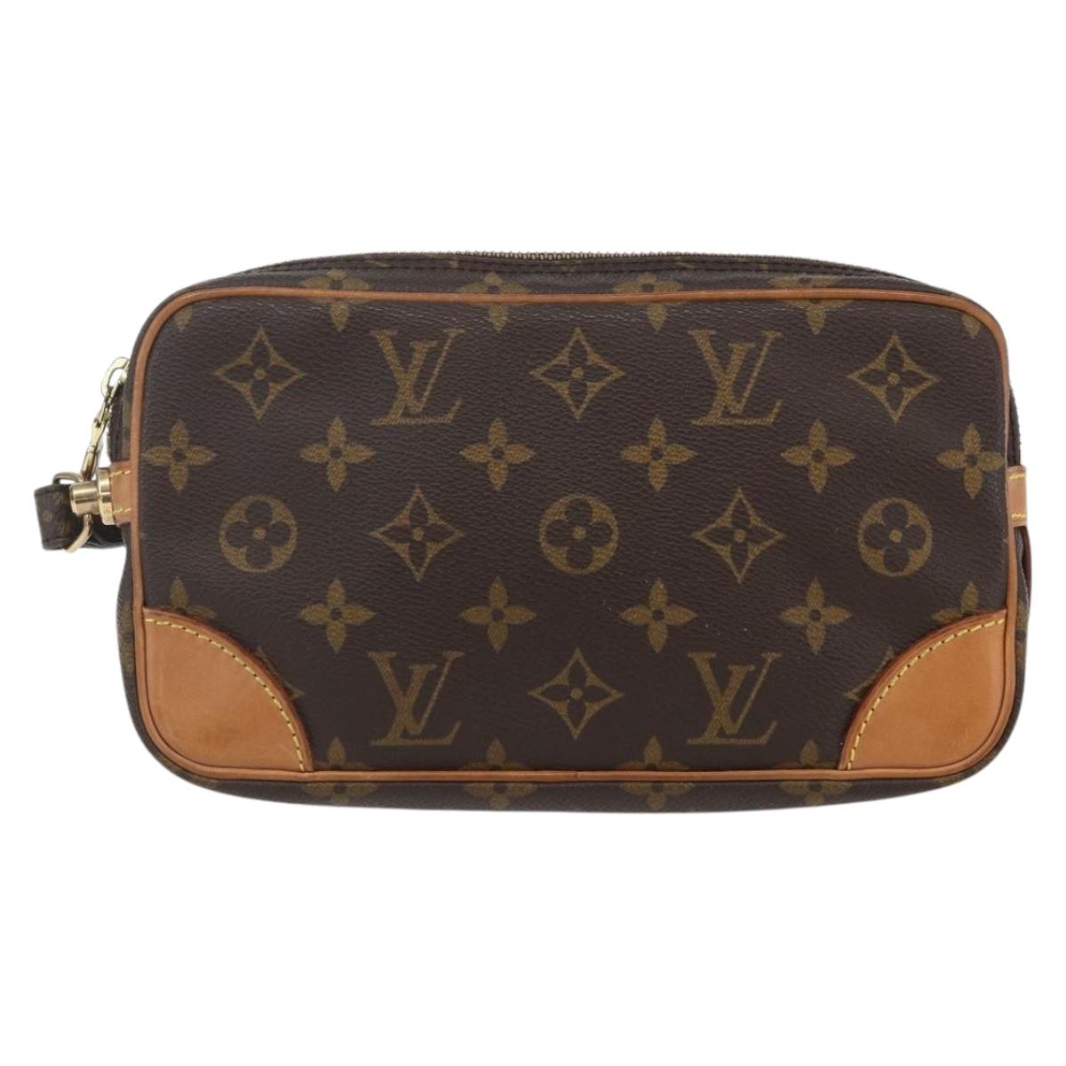 LOUIS VUITTON Monogram Marly Dragonne PM Clutch Bag M51827 LV Auth 153680V