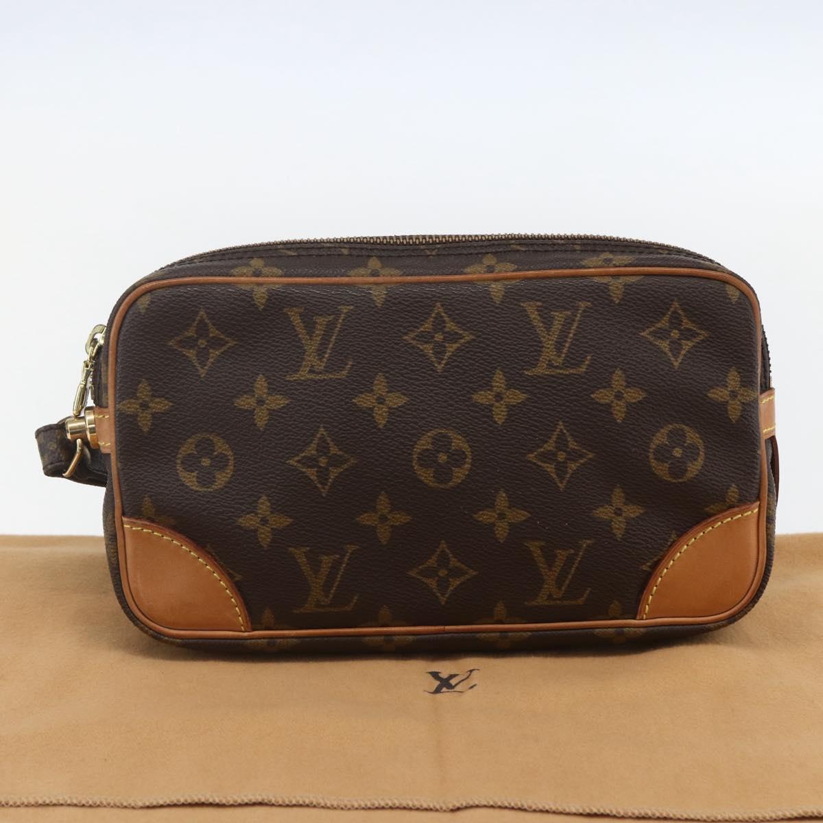 LOUIS VUITTON Monogram Marly Dragonne PM Clutch Bag M51827 LV Auth 153680V