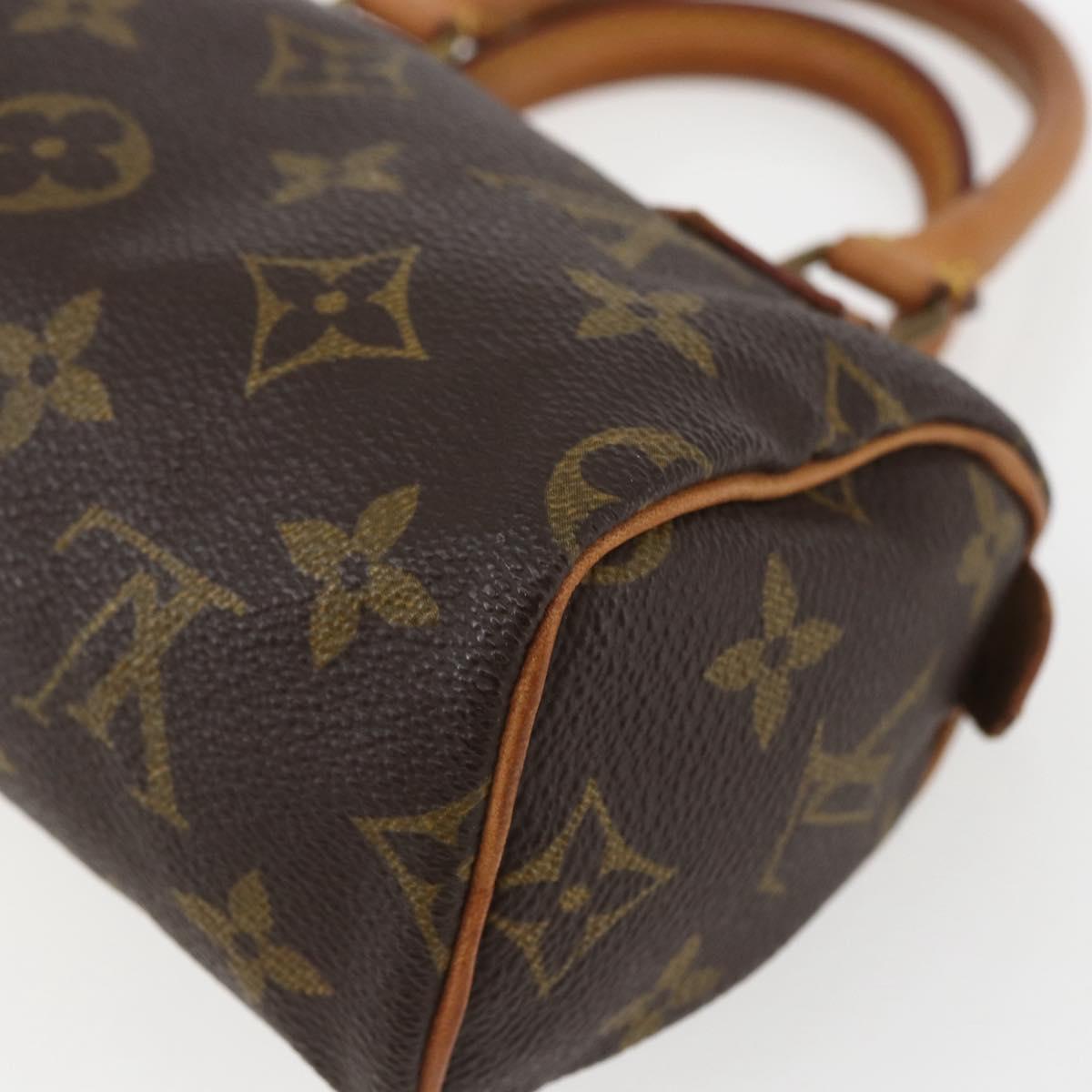 LOUIS VUITTON Monogram Mini Speedy Hand Bag M41534 LV Auth 153684V