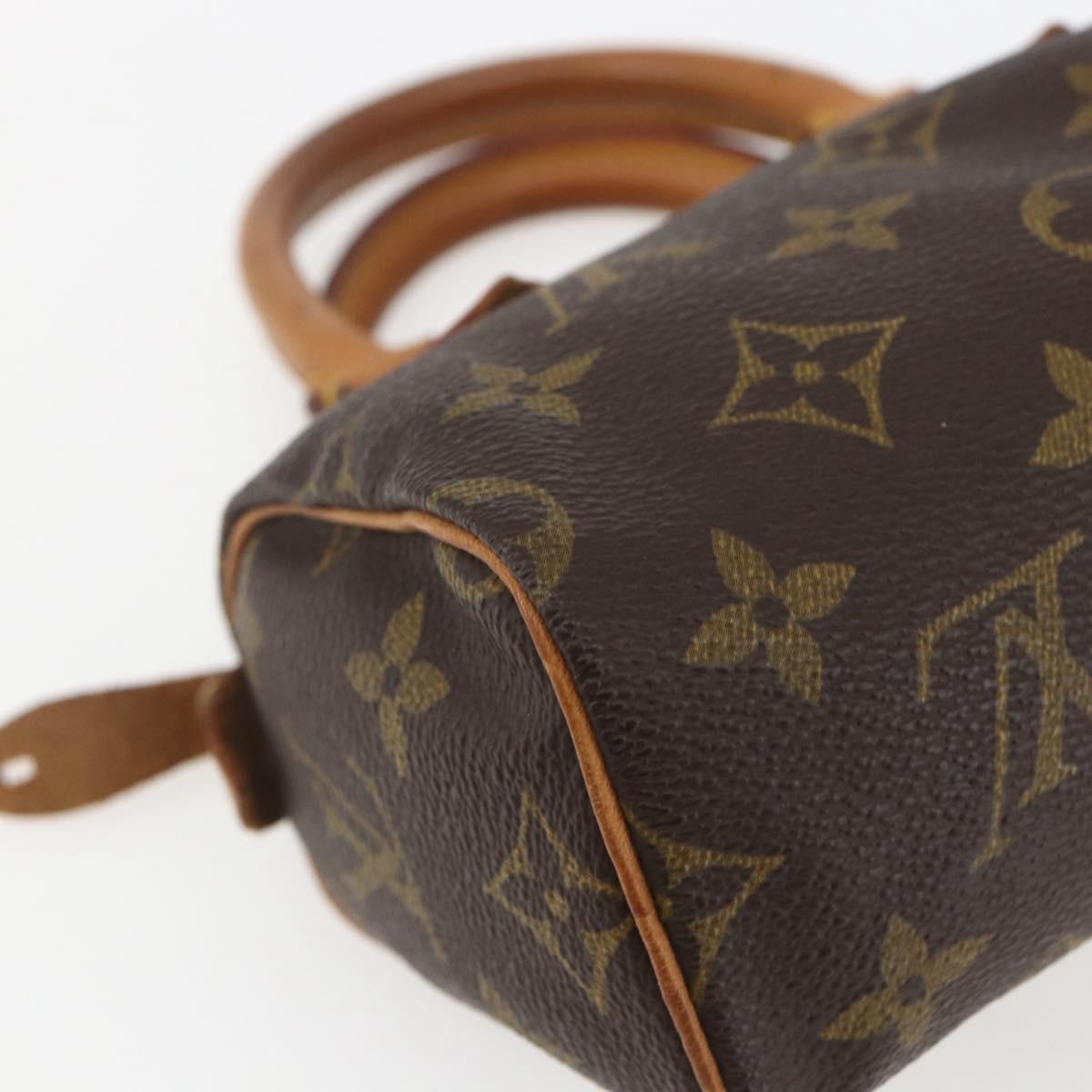 LOUIS VUITTON Monogram Mini Speedy Hand Bag M41534 LV Auth 153684V