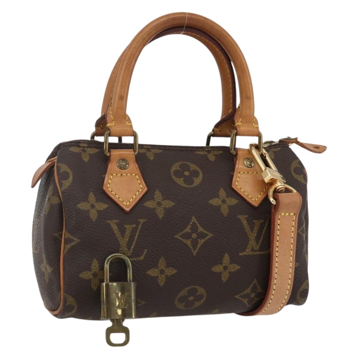 LOUIS VUITTON Monogram Mini Speedy Hand Bag M41534 LV Auth 153684V