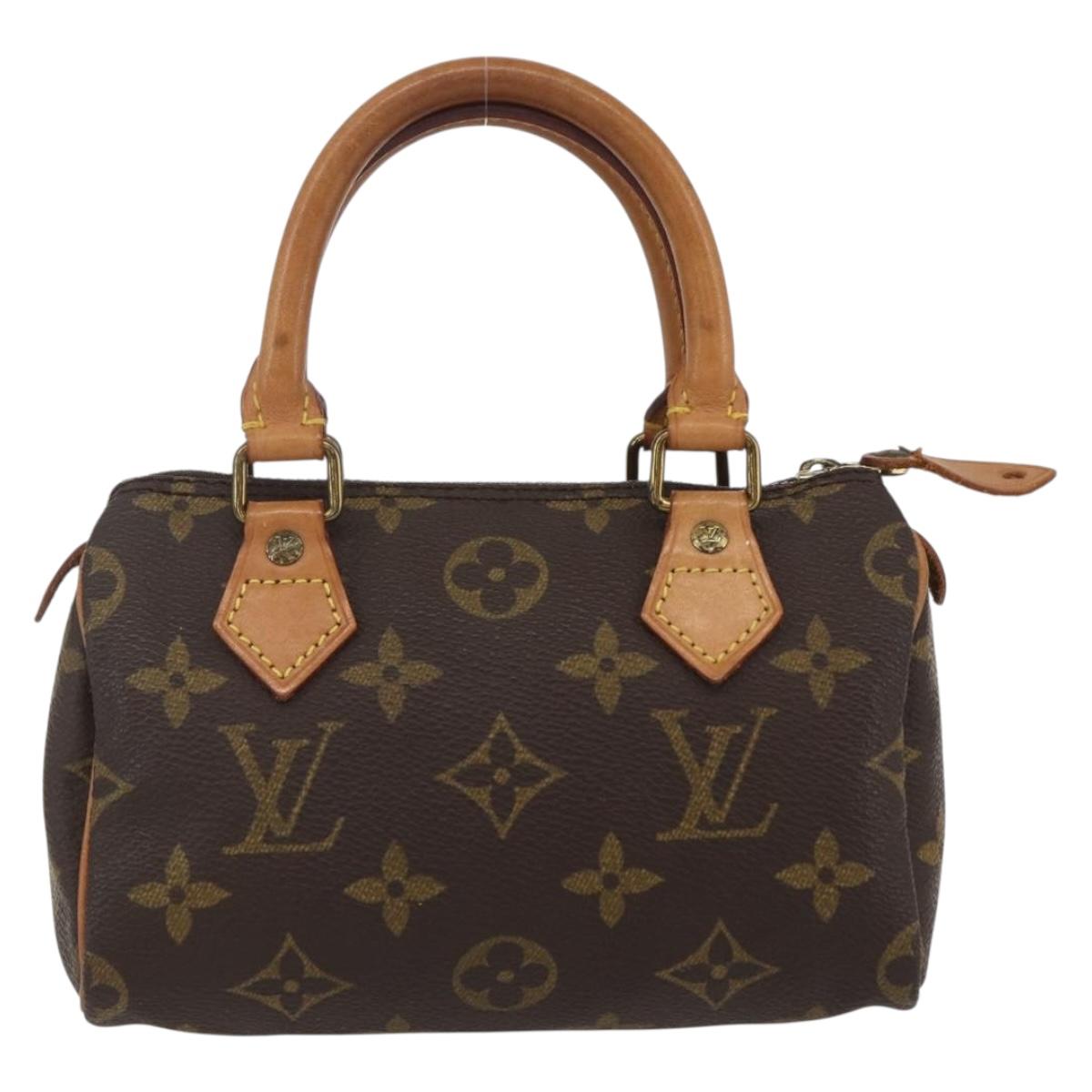 LOUIS VUITTON Monogram Mini Speedy Hand Bag M41534 LV Auth 153684V
