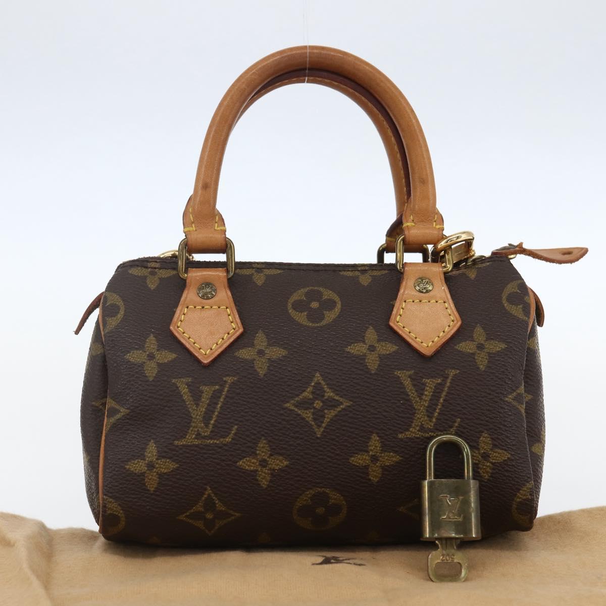 LOUIS VUITTON Monogram Mini Speedy Hand Bag M41534 LV Auth 153684V