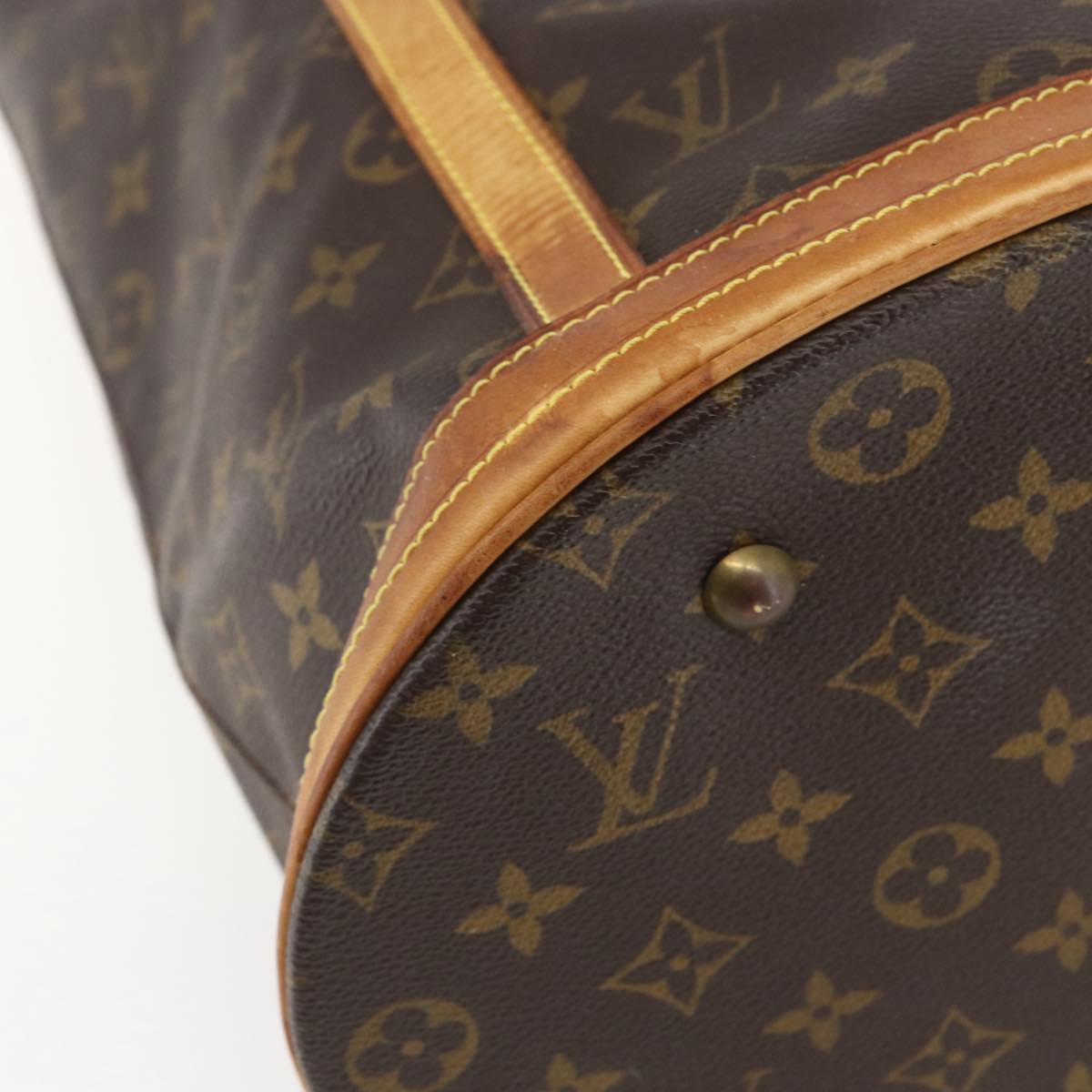 LOUIS VUITTON Monogram Bucket GM Shoulder Bag M42236 LV Auth 153687