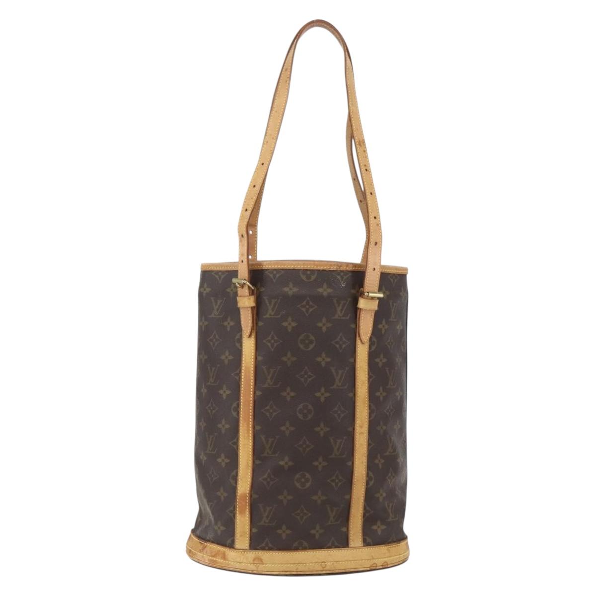 LOUIS VUITTON Monogram Bucket GM Shoulder Bag M42236 LV Auth 153687