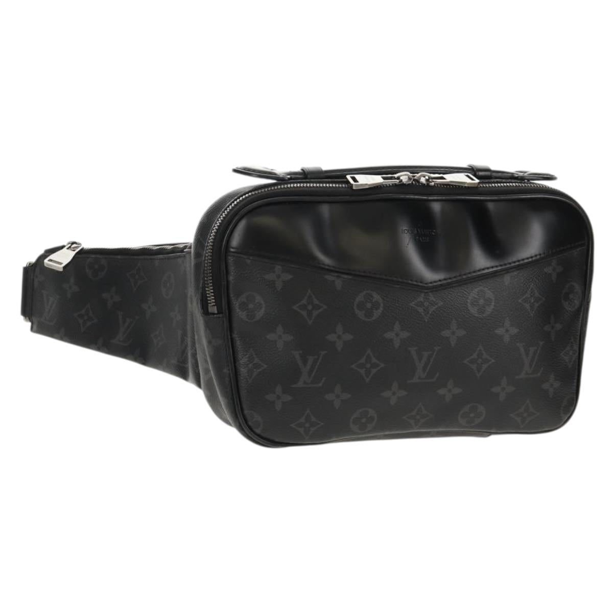 LOUIS VUITTON Monogram Eclipse Bum Bag Shoulder Bag M42906 LV Auth 153700V