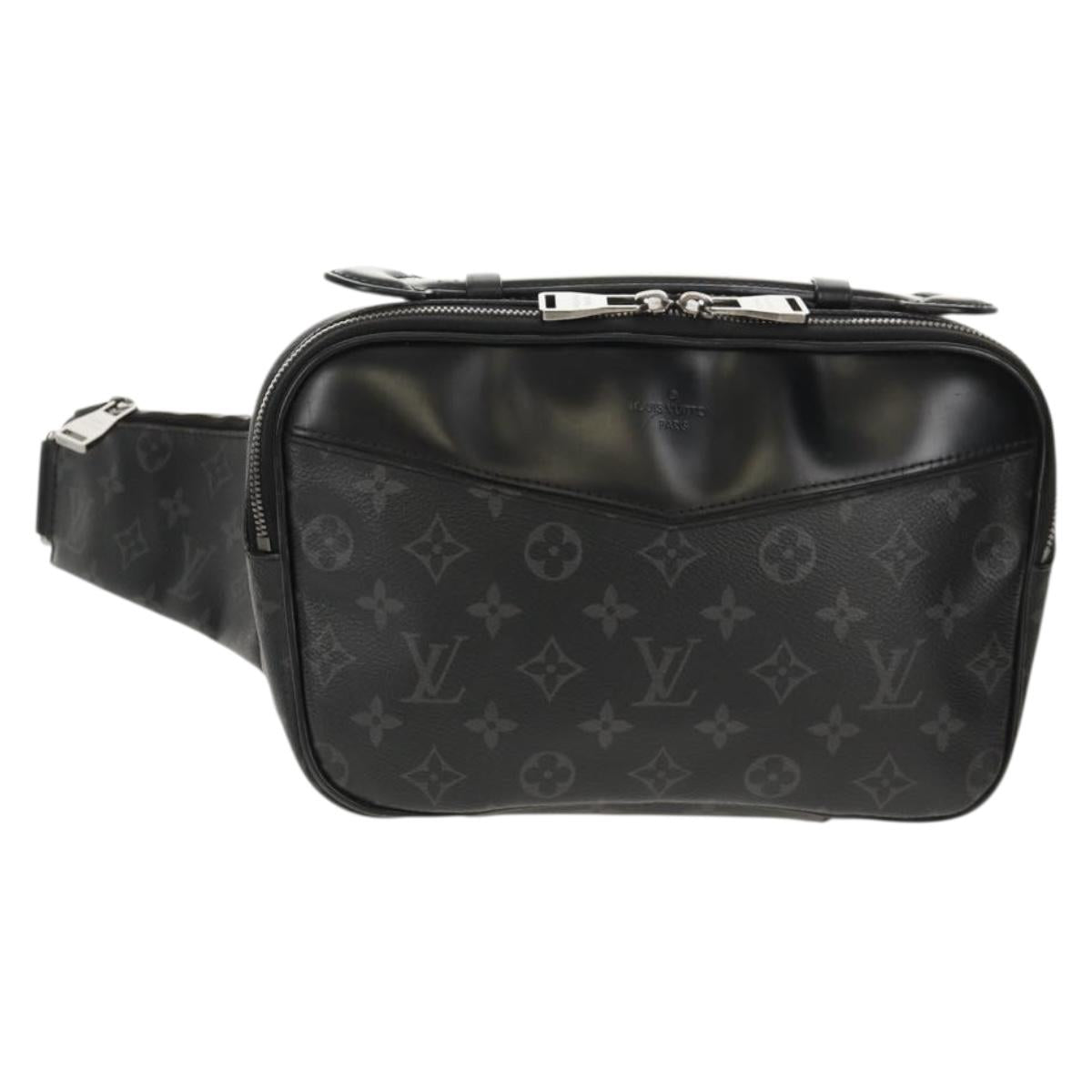 LOUIS VUITTON Monogram Eclipse Bum Bag Shoulder Bag M42906 LV Auth 153700V