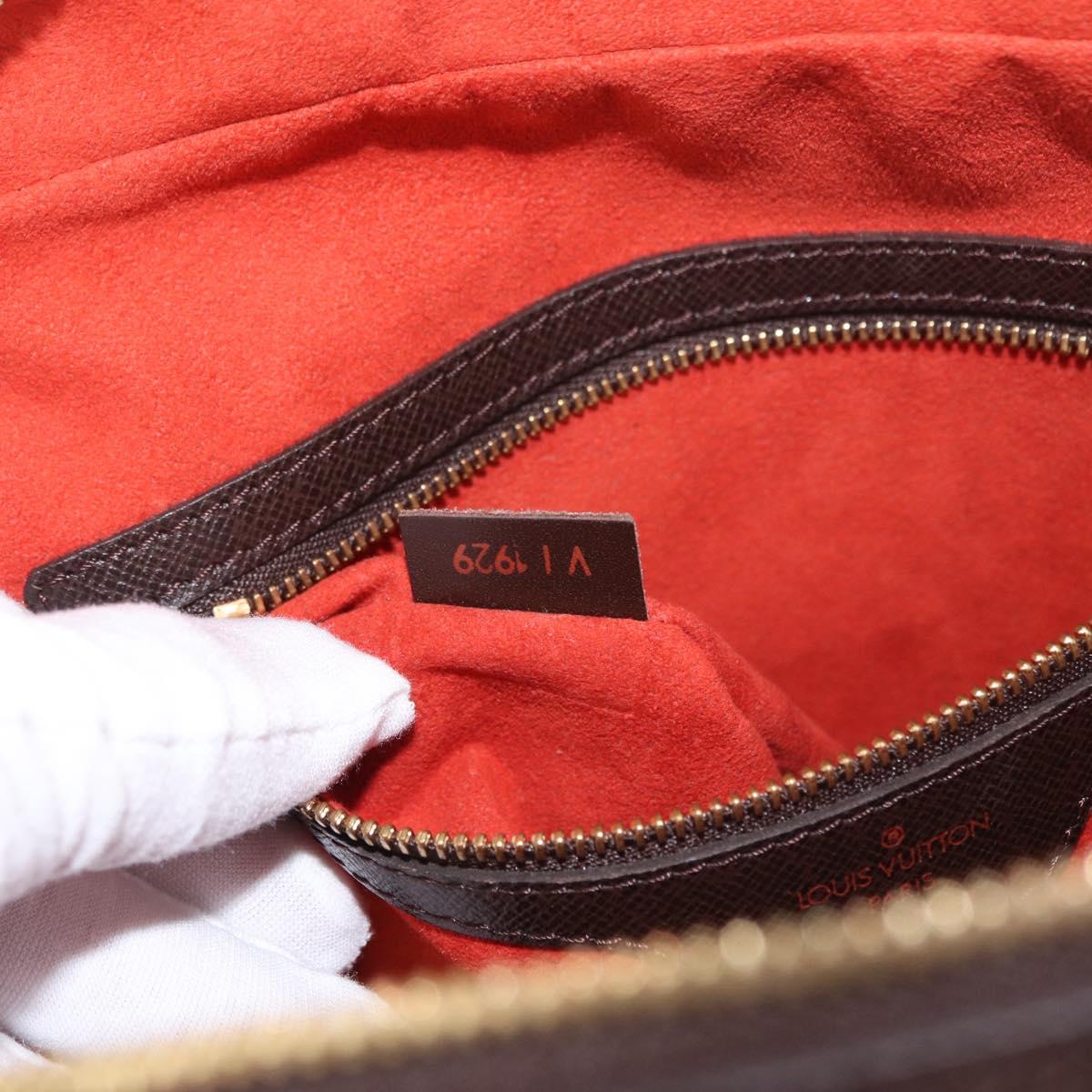 LOUIS VUITTON Damier Ebene Brera Hand Bag N51150 LV Auth 153702V