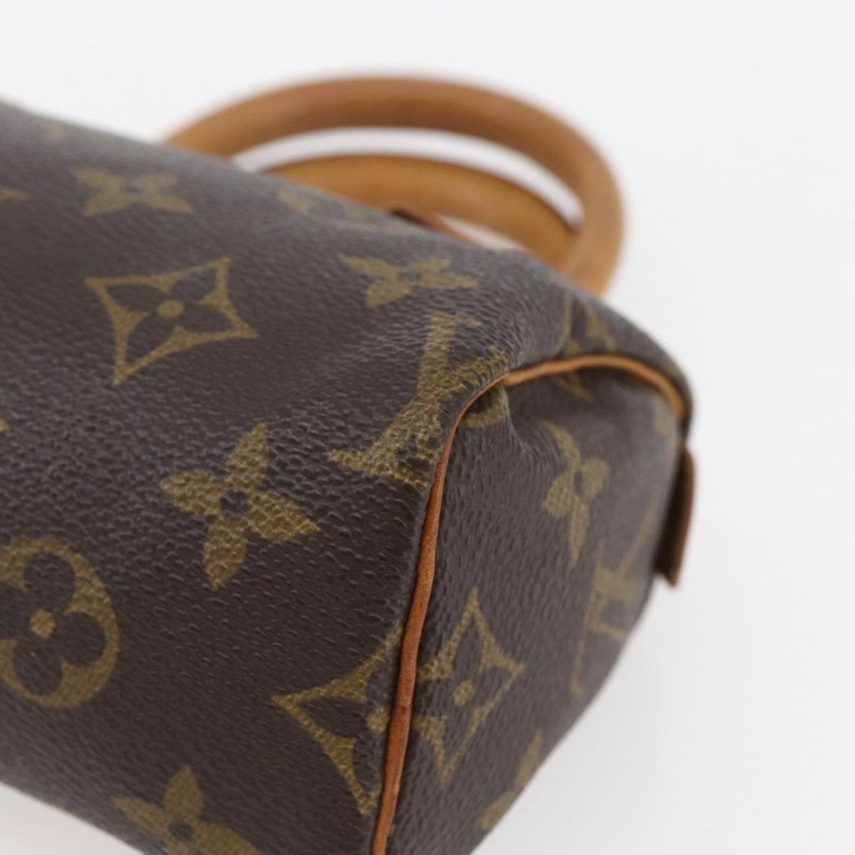 LOUIS VUITTON Monogram Mini Speedy Hand Bag M41534 LV Auth 153703