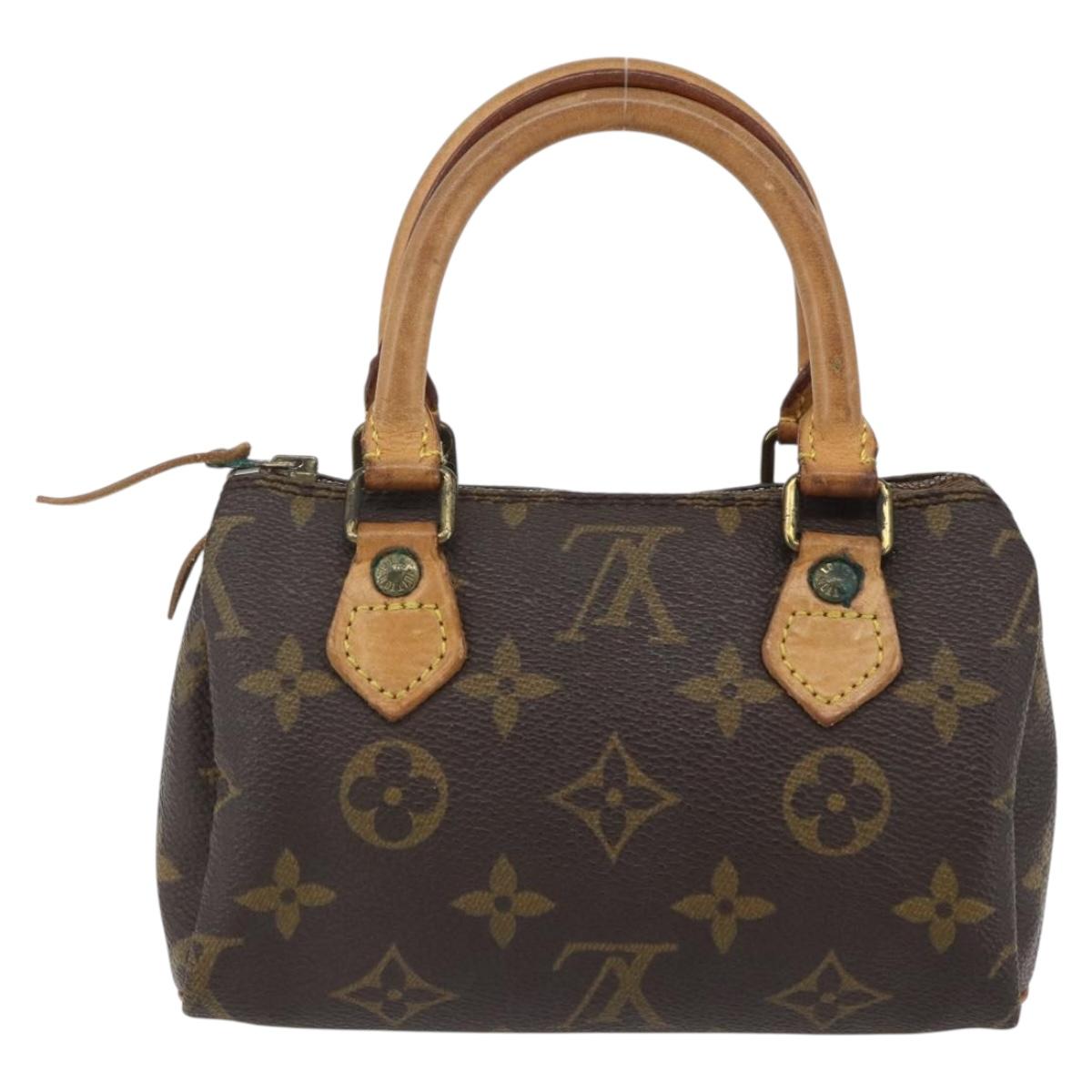 LOUIS VUITTON Monogram Mini Speedy Hand Bag M41534 LV Auth 153703