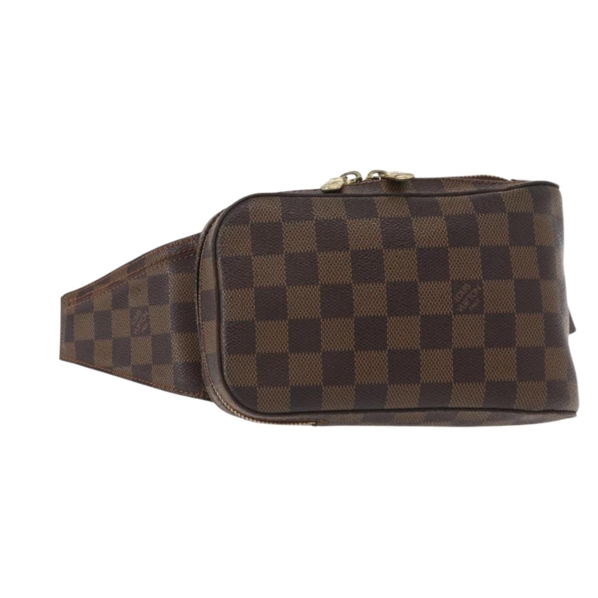 LOUIS VUITTON Damier Ebene Geronimos Shoulder Bag N51994 LV Auth 153705