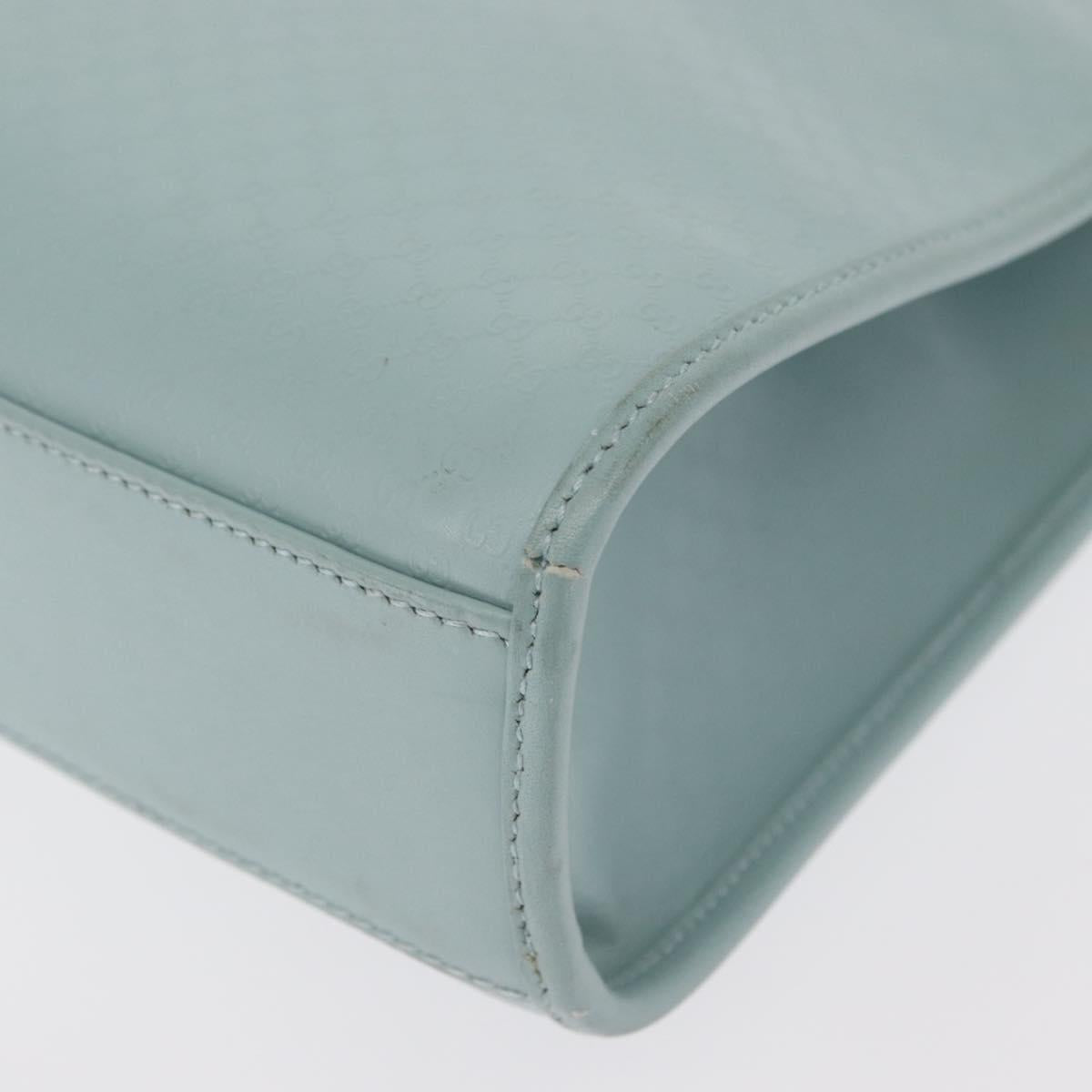 GUCCI Micro GG Canvas Guccissima Jackie Bag Leather Blue 002 1065 Auth 153706