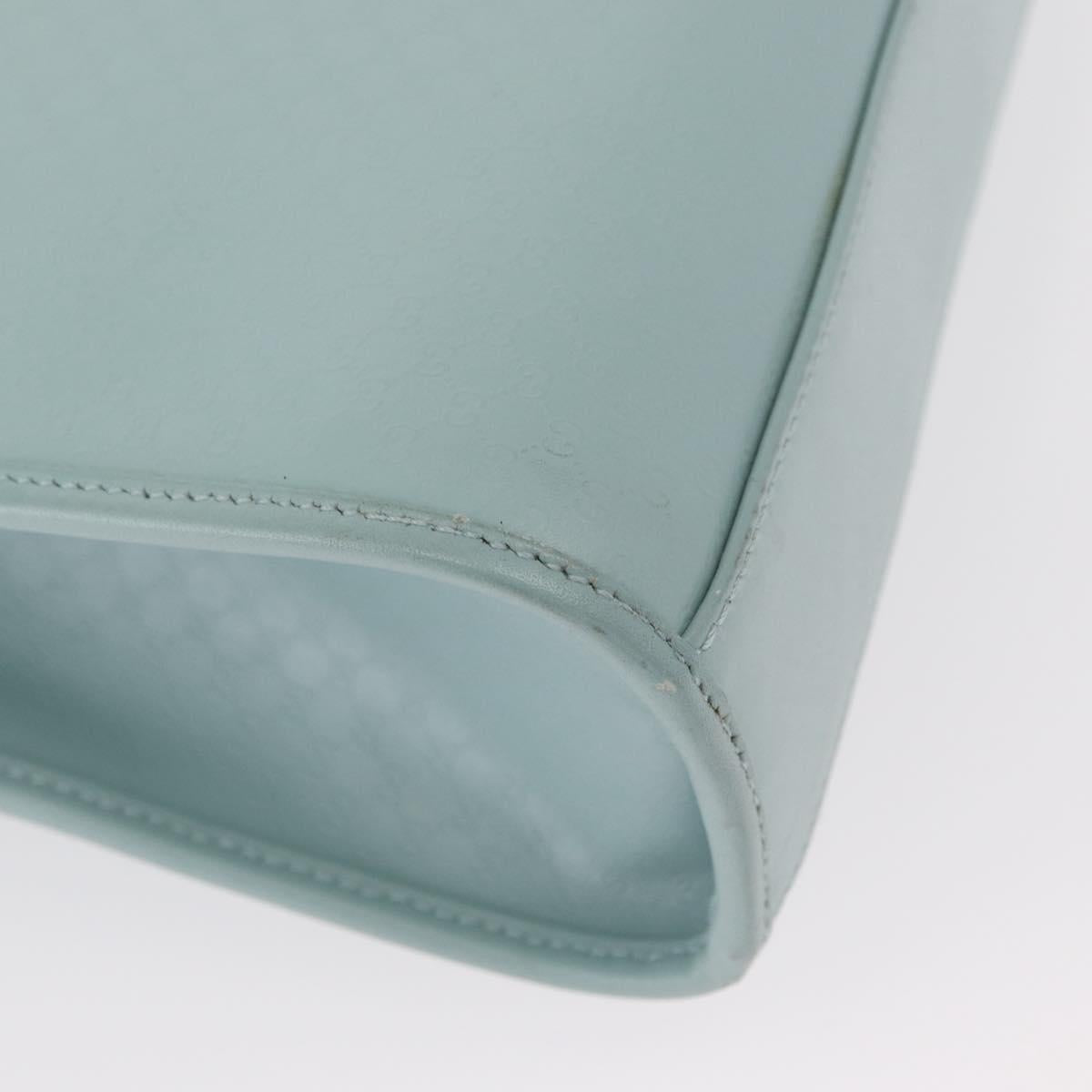 GUCCI Micro GG Canvas Guccissima Jackie Bag Leather Blue 002 1065 Auth 153706