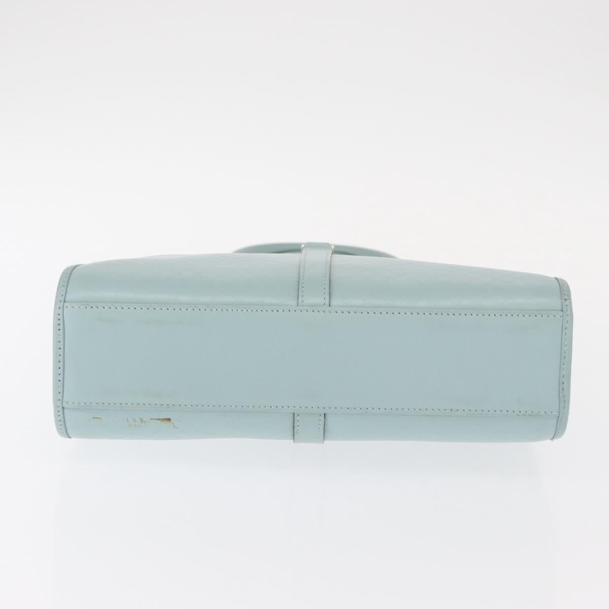 GUCCI Micro GG Canvas Guccissima Jackie Bag Leather Blue 002 1065 Auth 153706