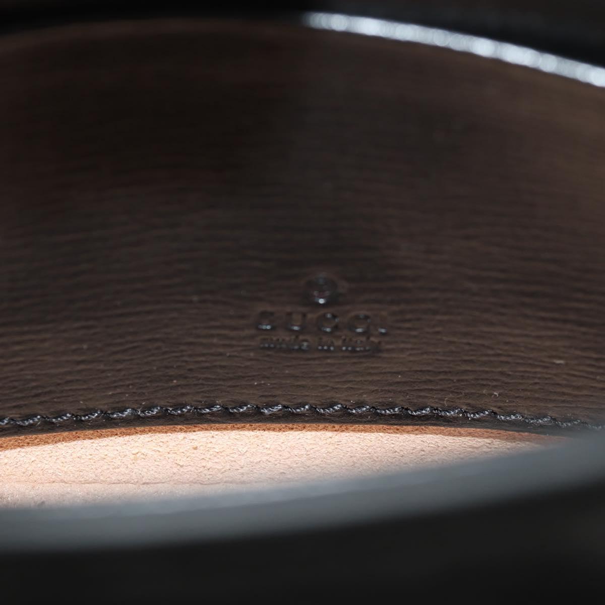 GUCCI Horsebit Web Sherry Line Bag Leather Black 726863 0416 Auth 153707SAM