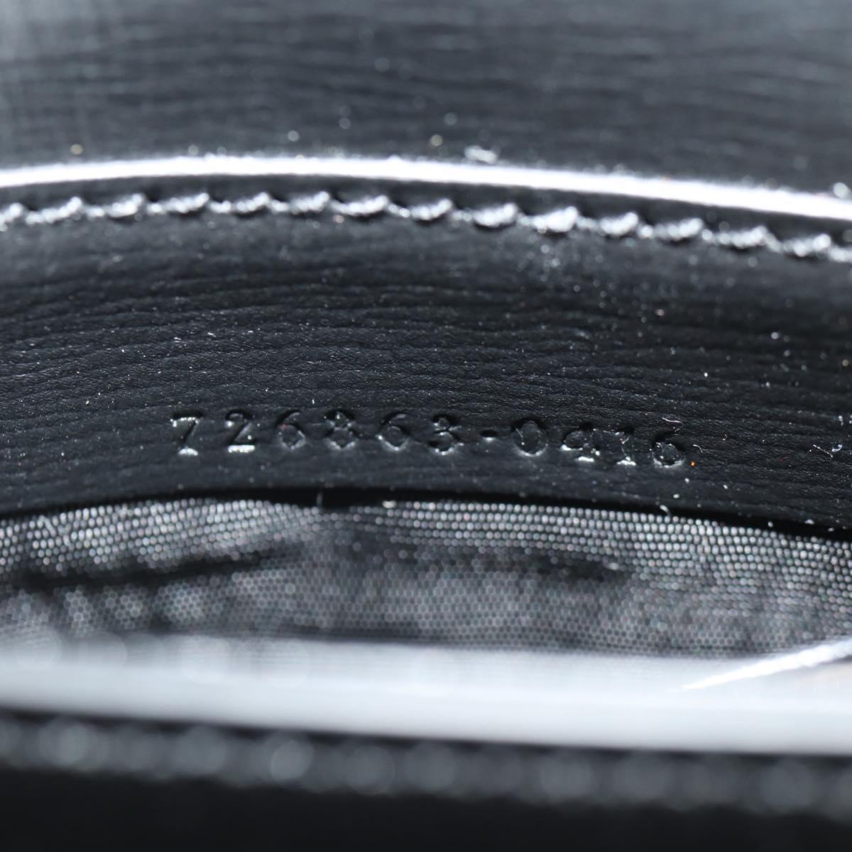 GUCCI Horsebit Web Sherry Line Bag Leather Black 726863 0416 Auth 153707SAM