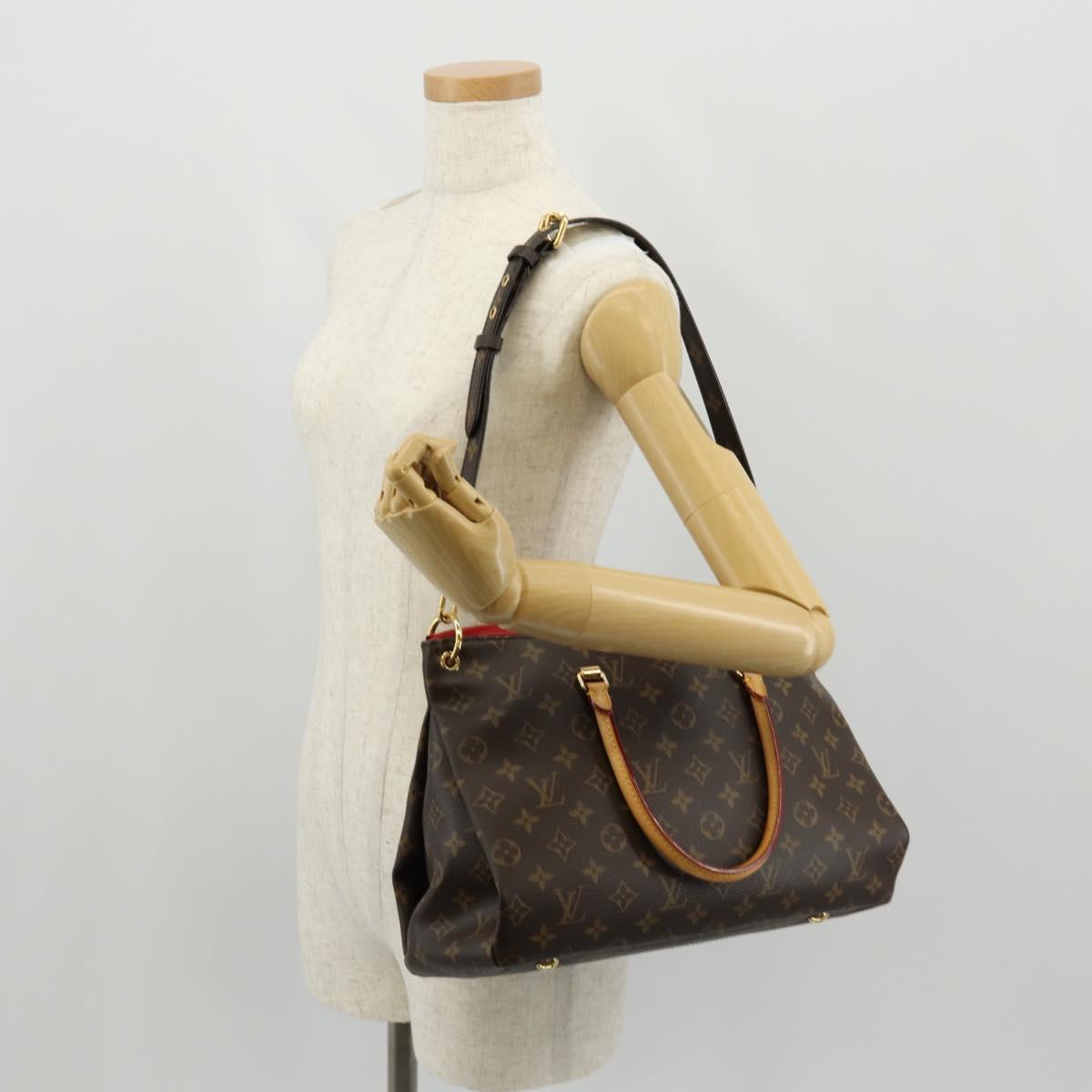 LOUIS VUITTON Monogram Pallas Hand Bag M41175 LV Auth 153708V