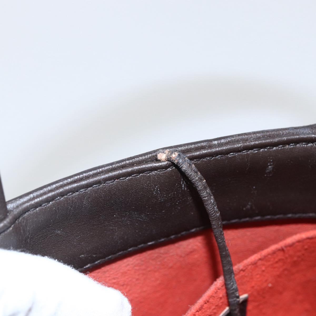 LOUIS VUITTON Damier Ebene Impala Hand Bag SPO LV Auth 153719V