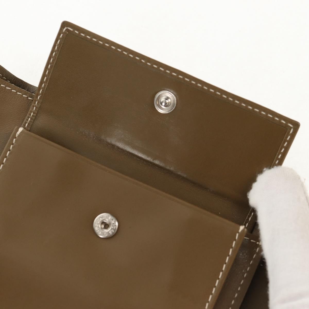CELINE C Macadam Canvas Bifold Wallet Green Auth 153720V