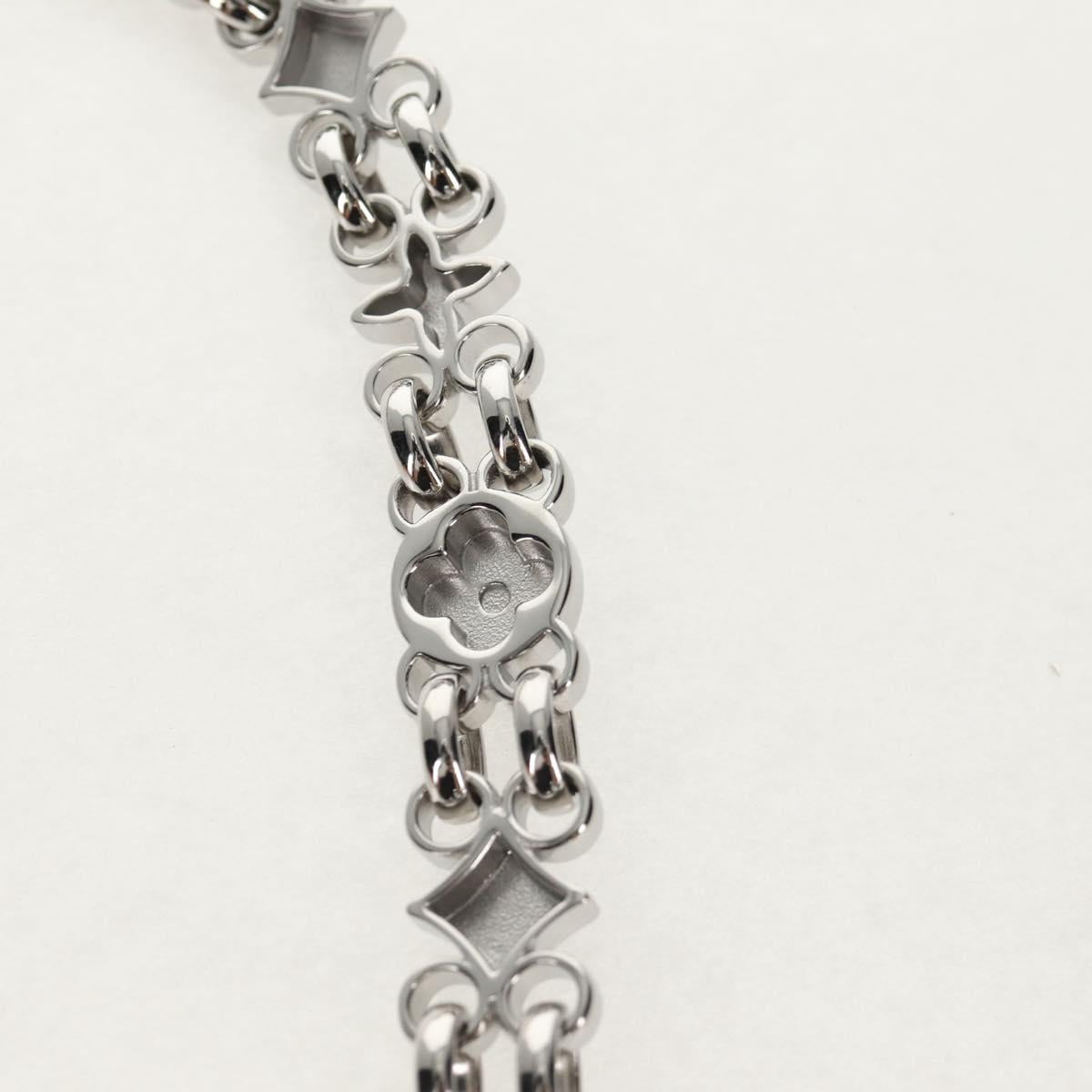 LOUIS VUITTON Chain Strap metal 22.4"" Silver LV Auth 153721M