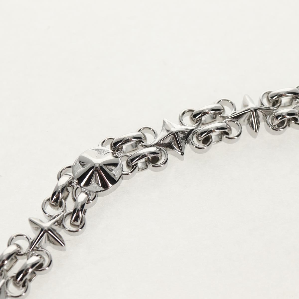 LOUIS VUITTON Chain Strap metal 22.4"" Silver LV Auth 153721M