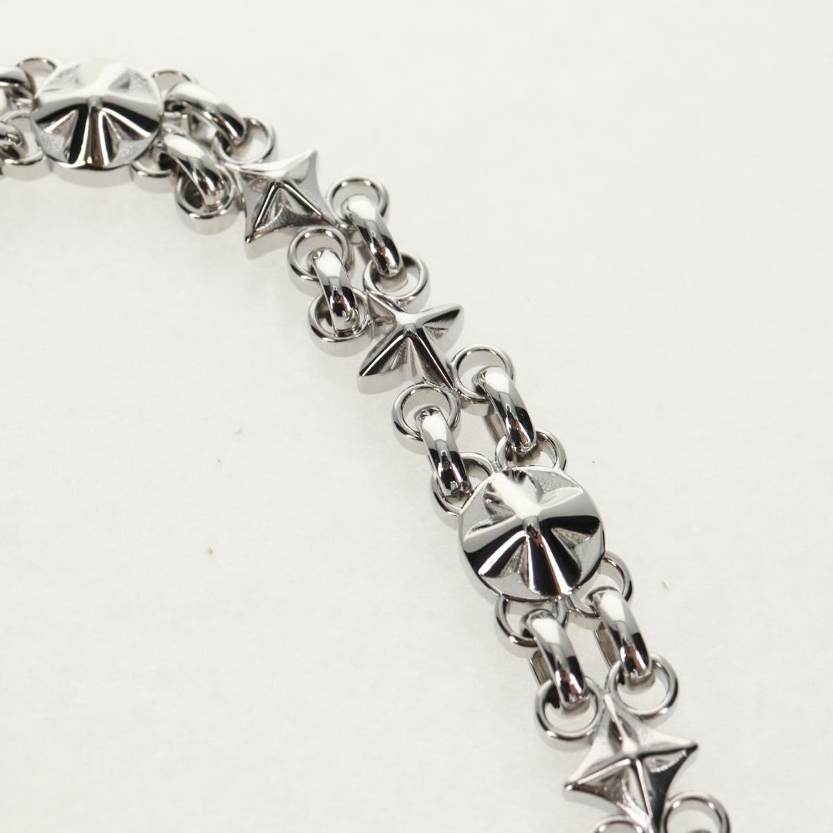LOUIS VUITTON Chain Strap metal 22.4"" Silver LV Auth 153721M