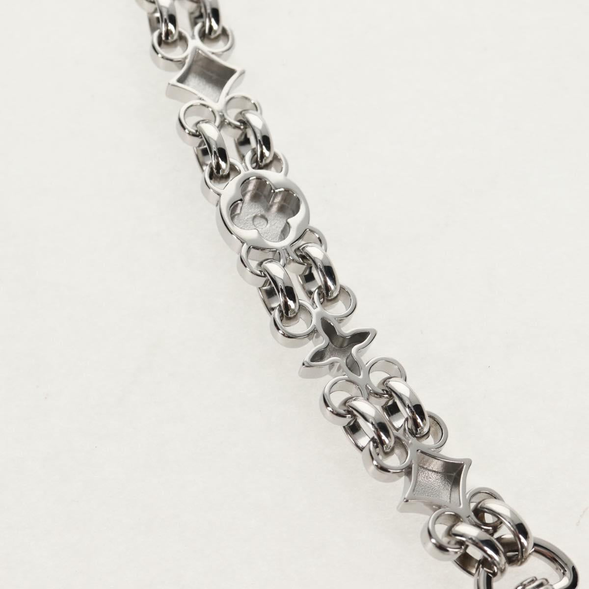 LOUIS VUITTON Chain Strap metal 22.4"" Silver LV Auth 153722M