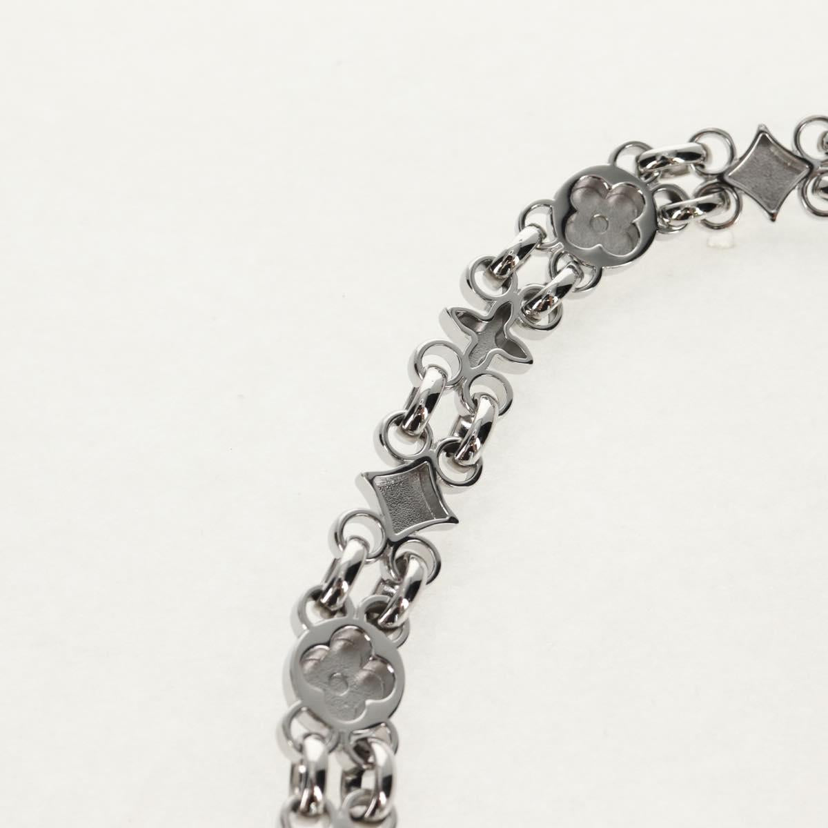 LOUIS VUITTON Chain Strap metal 22.4"" Silver LV Auth 153722M