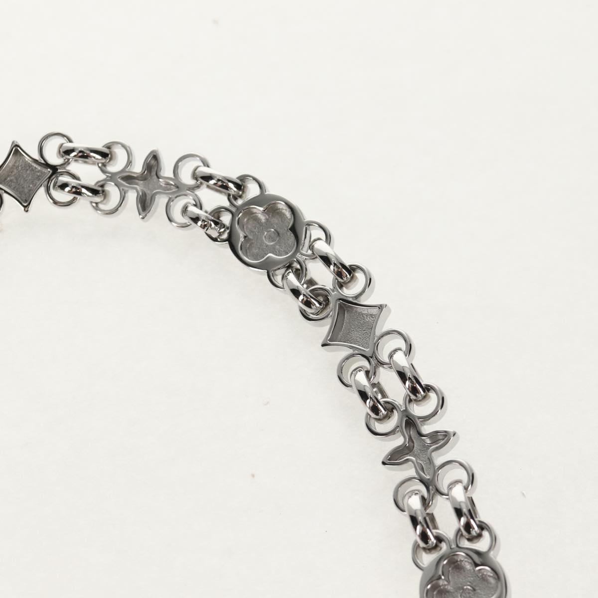 LOUIS VUITTON Chain Strap metal 22.4"" Silver LV Auth 153722M