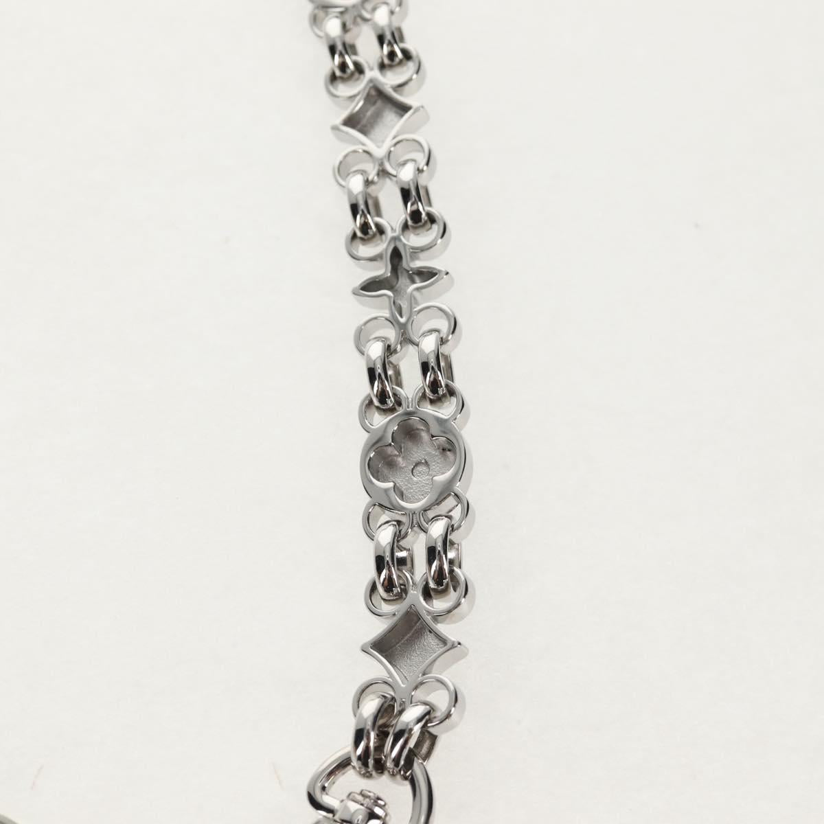 LOUIS VUITTON Chain Strap metal 22.4"" Silver LV Auth 153722M