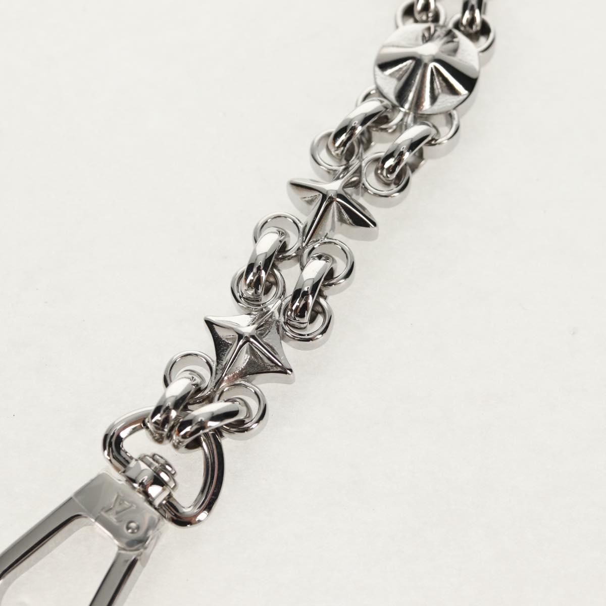 LOUIS VUITTON Chain Strap metal 22.4"" Silver LV Auth 153722M