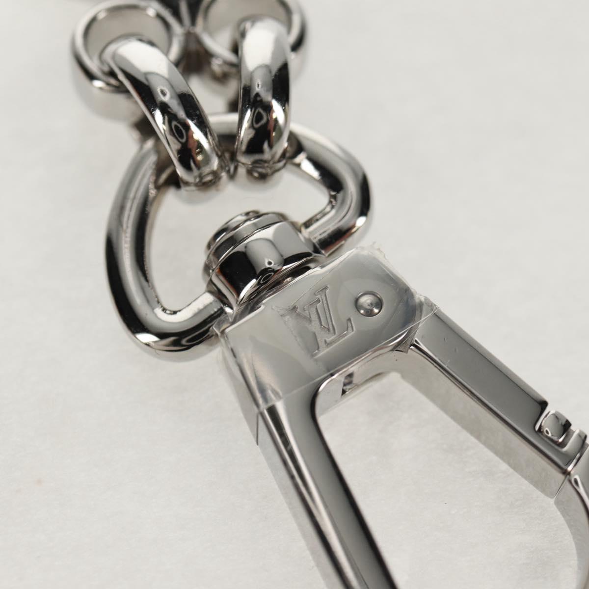 LOUIS VUITTON Chain Strap metal 22.4"" Silver LV Auth 153722M