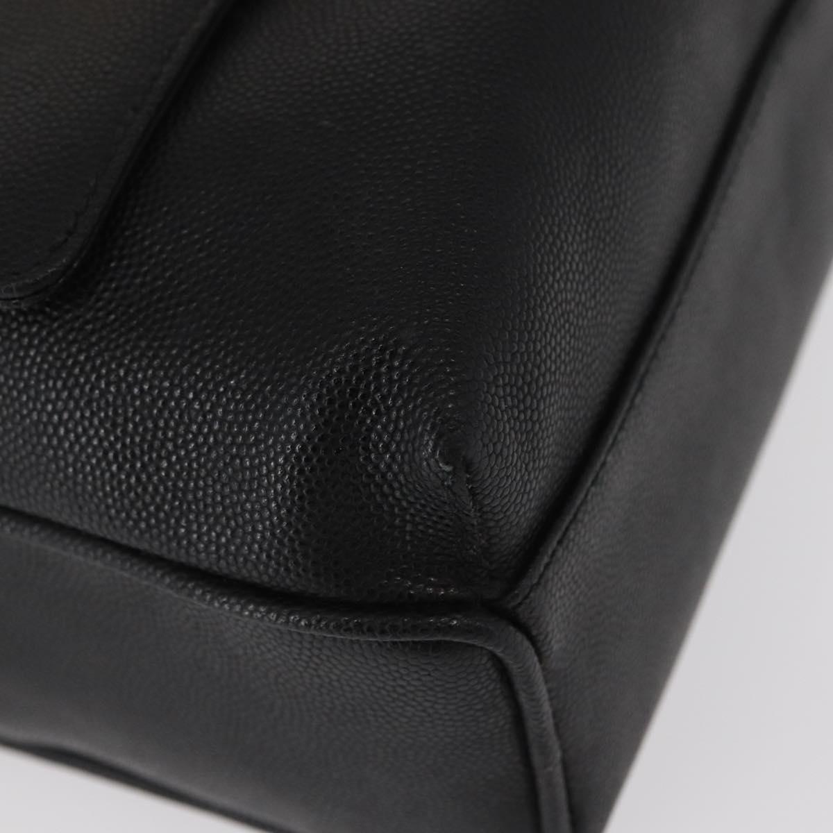 GIVENCHY Shoulder Bag Leather Black Gold Auth 153738