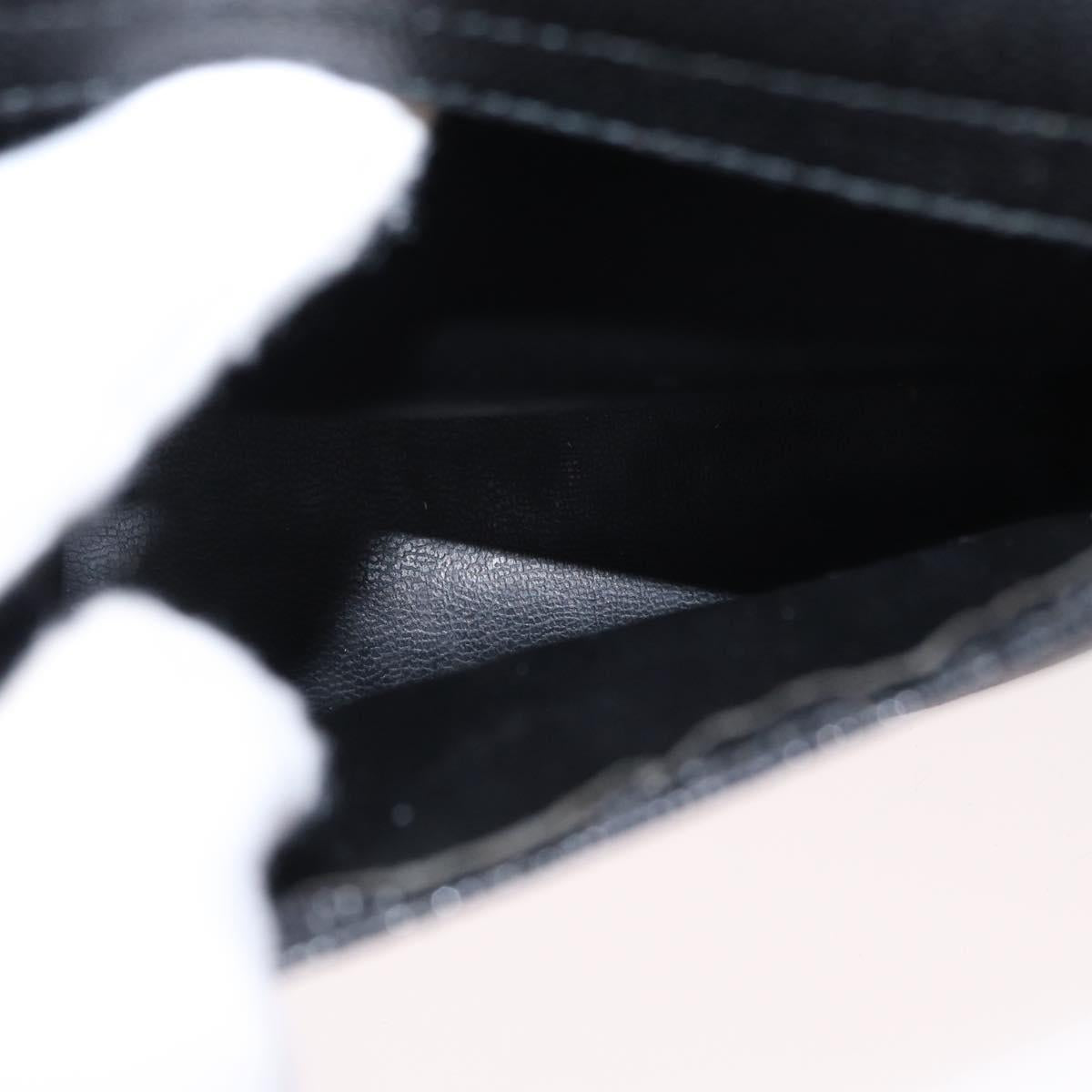 GIVENCHY Shoulder Bag Leather Black Gold Auth 153738