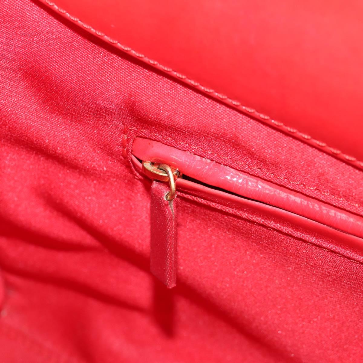 Gianni Versace Hand Bag Enamel Pink Gold Auth 153747V