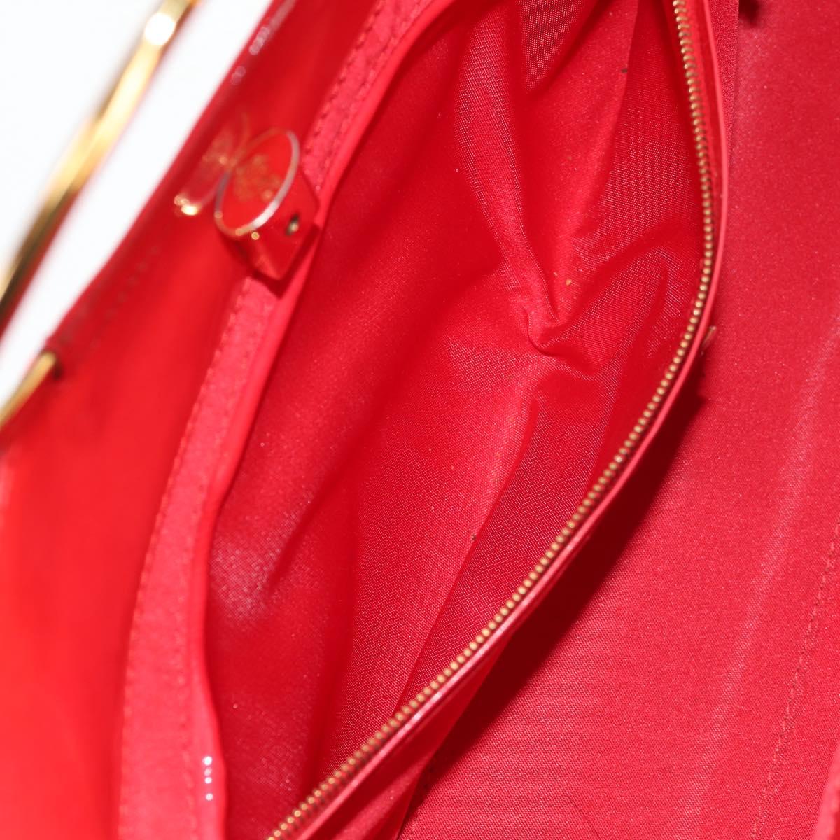 Gianni Versace Hand Bag Enamel Pink Gold Auth 153747V