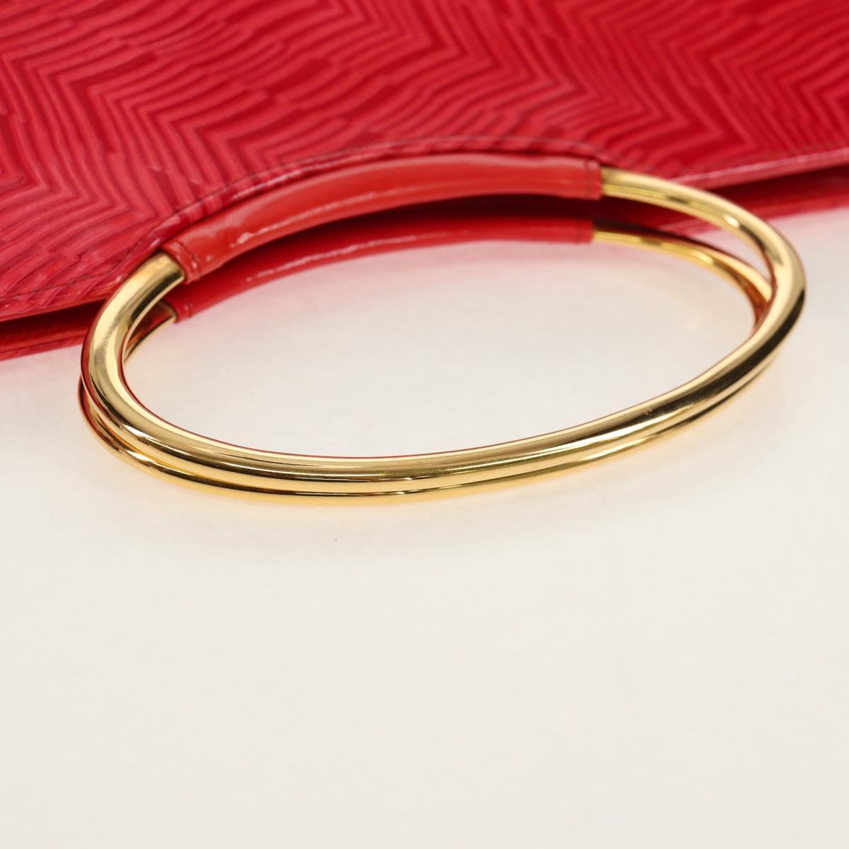 Gianni Versace Hand Bag Enamel Pink Gold Auth 153747V