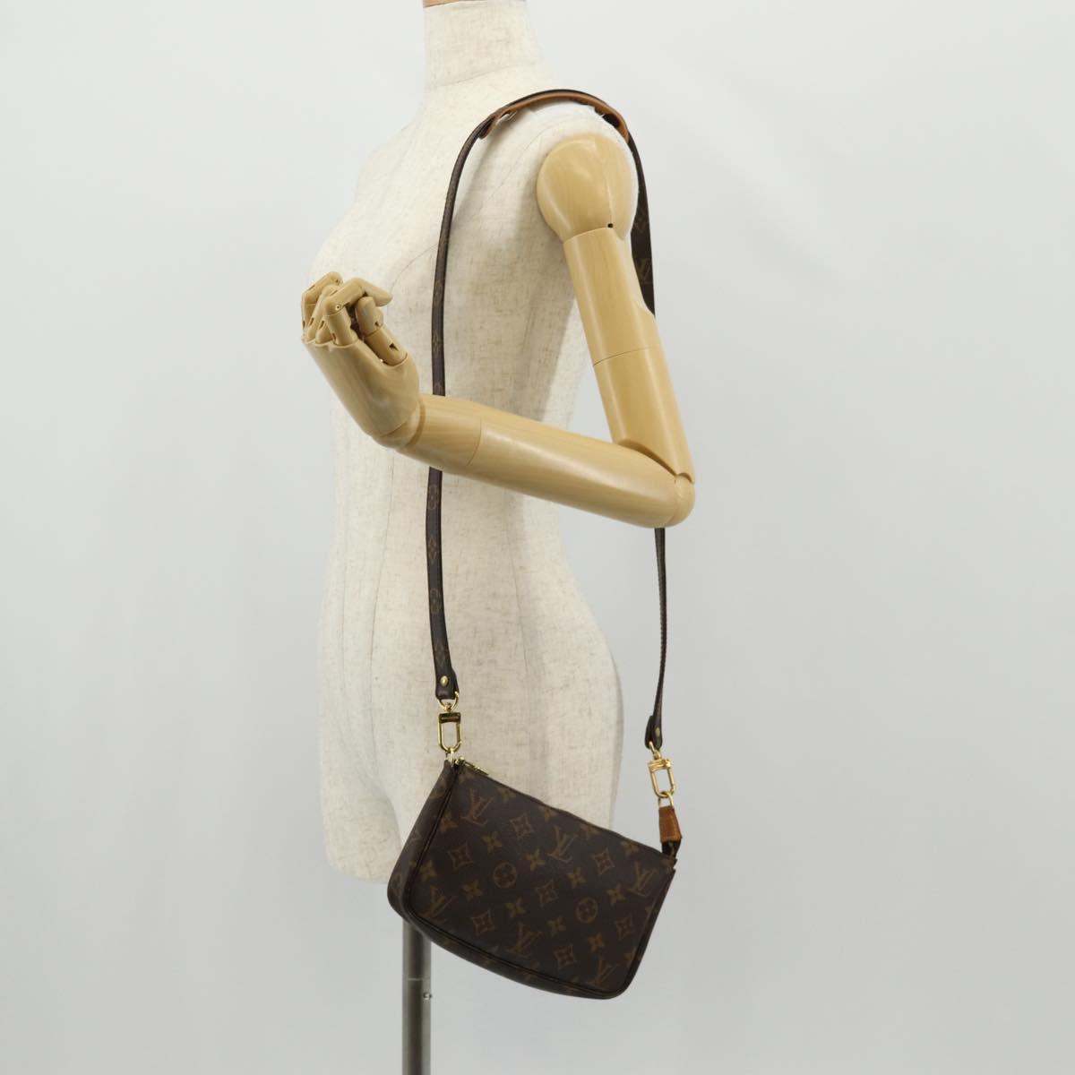 LOUIS VUITTON Monogram Pochette Accessoires Pouch M51980 LV Auth 153749V