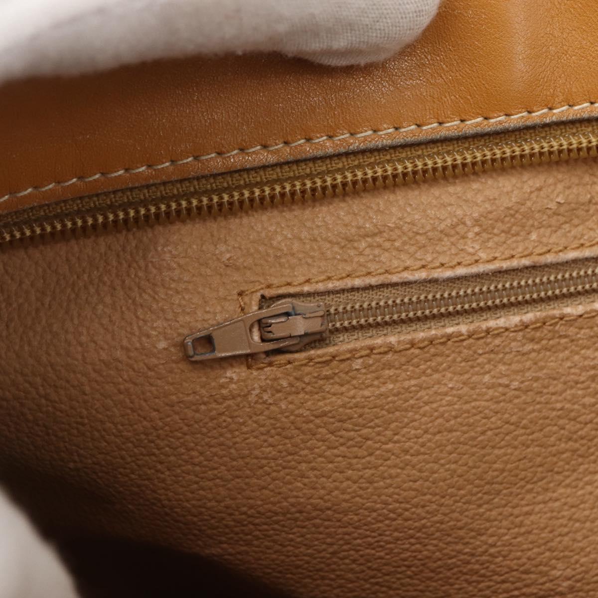GUCCI Micro GG Supreme Tote Bag PVC Brown Gold 002 39 0149 Auth 153769