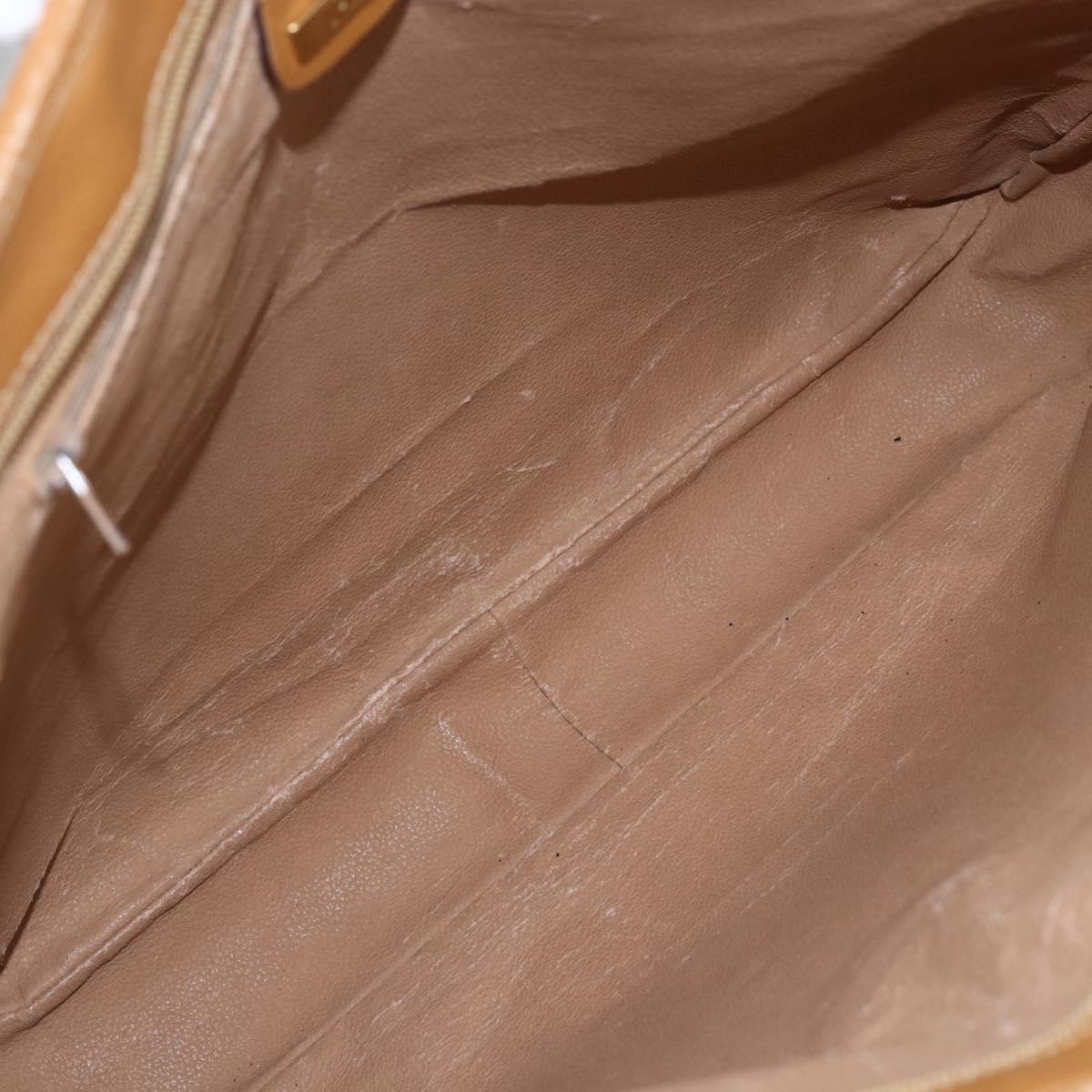 GUCCI Micro GG Supreme Tote Bag PVC Brown Gold 002 39 0149 Auth 153769