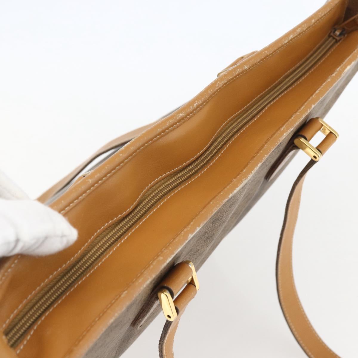 GUCCI Micro GG Supreme Tote Bag PVC Brown Gold 002 39 0149 Auth 153769
