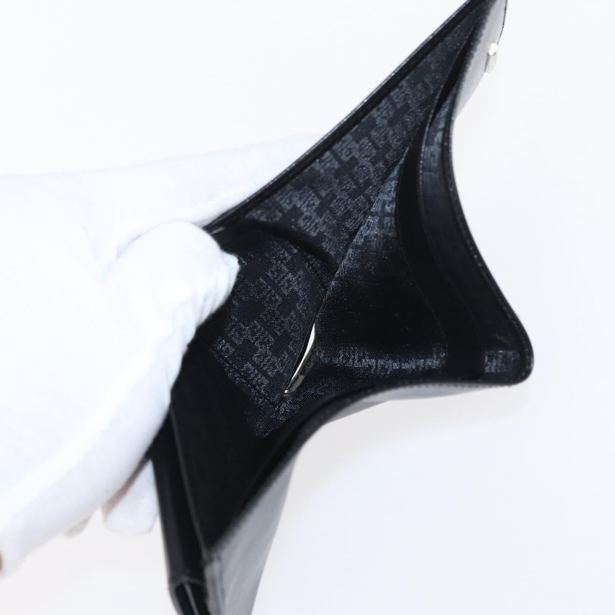 GIVENCHY Wallet Leather Black Auth 153773V