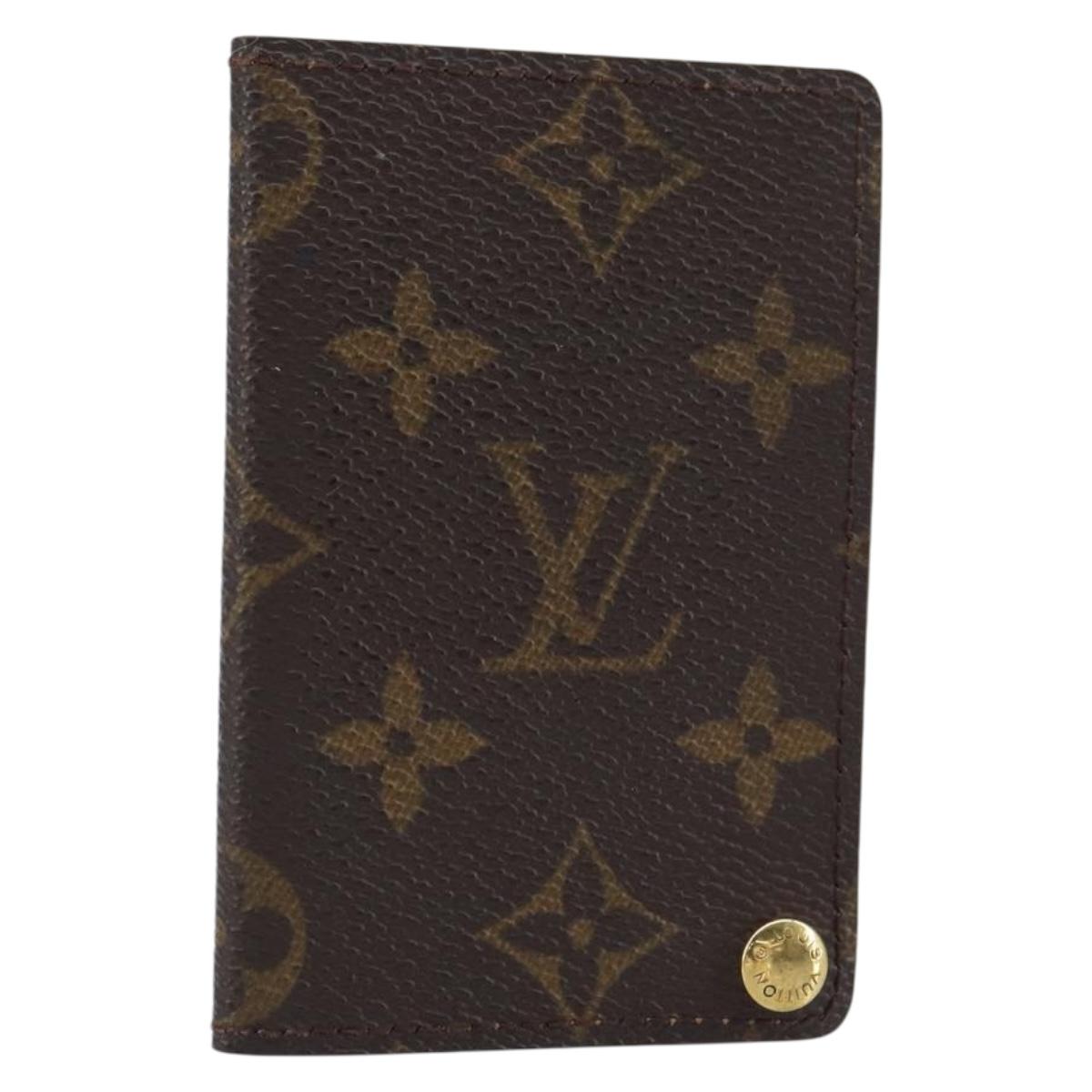LOUIS VUITTON Monogram Porto Cartes Crdit Pression Card Case M60937 Auth 153776