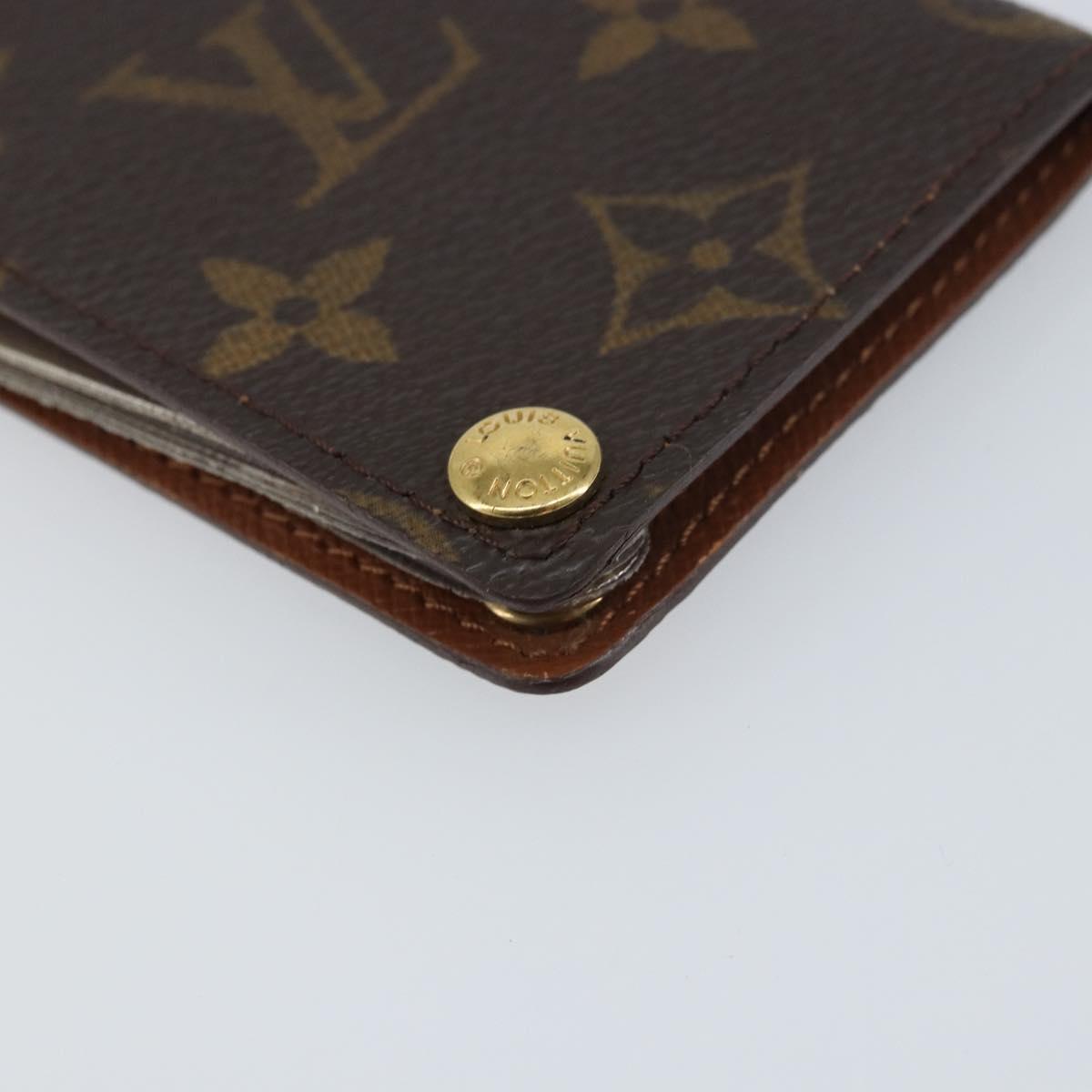 LOUIS VUITTON Monogram Porto Cartes Crdit Pression Card Case M60937 Auth 153776