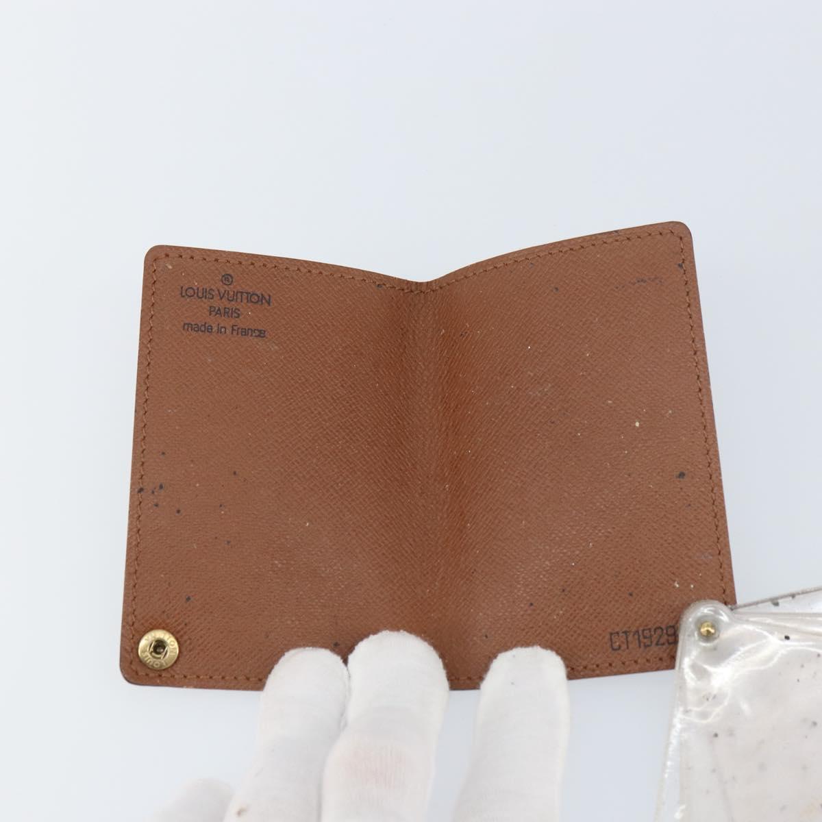 LOUIS VUITTON Monogram Porto Cartes Crdit Pression Card Case M60937 Auth 153776