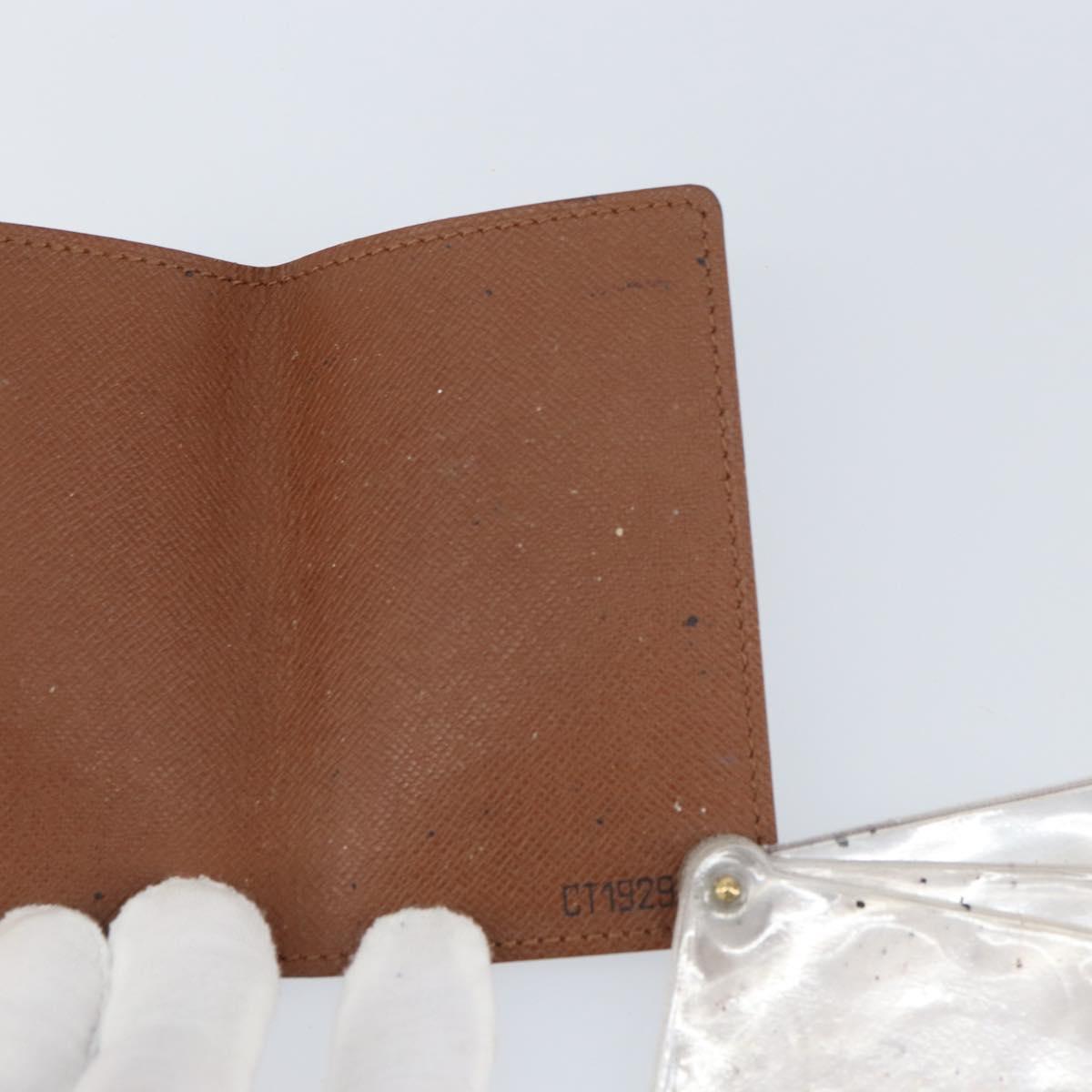 LOUIS VUITTON Monogram Porto Cartes Crdit Pression Card Case M60937 Auth 153776