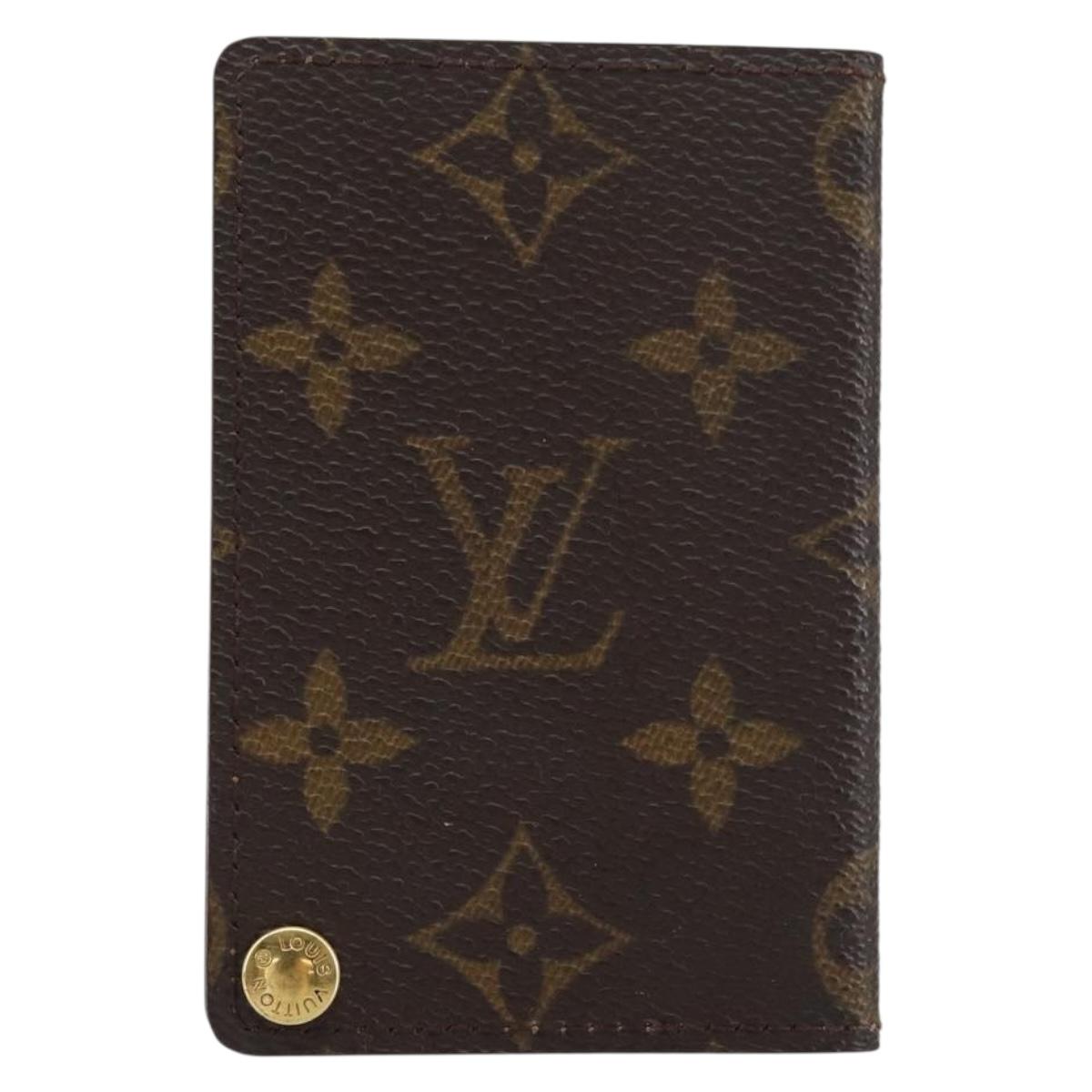 LOUIS VUITTON Monogram Porto Cartes Crdit Pression Card Case M60937 Auth 153776