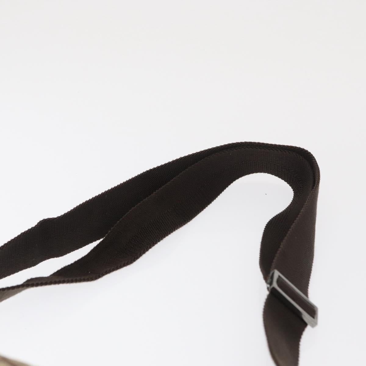 GUCCI GG Canvas Shoulder Bag Beige Silver 114273 Auth 153777